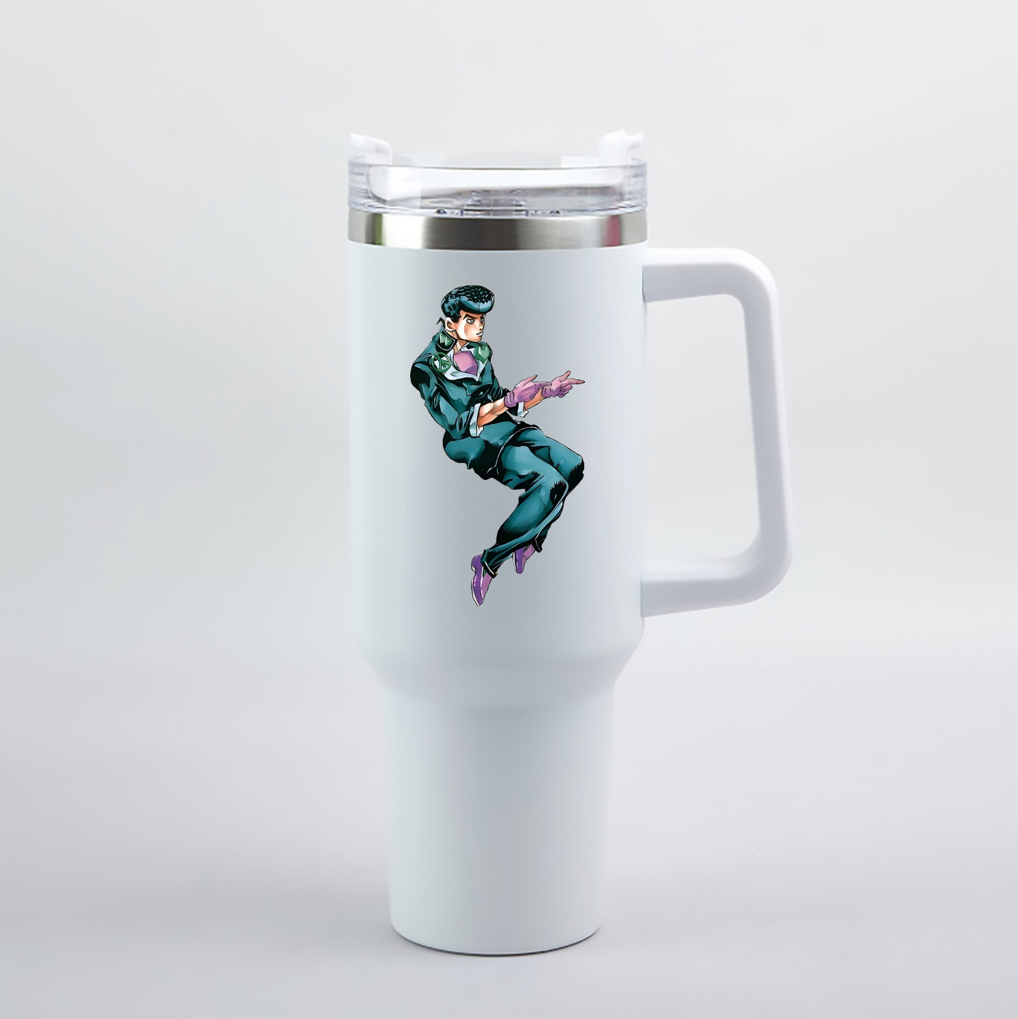 （画像用） ジョジョの奇妙な冒険 ひがしかた じょうすけ JoJo's Bizarre Adventure Higashikata Josuke 1200mL車用タンブラー（カラープリント）