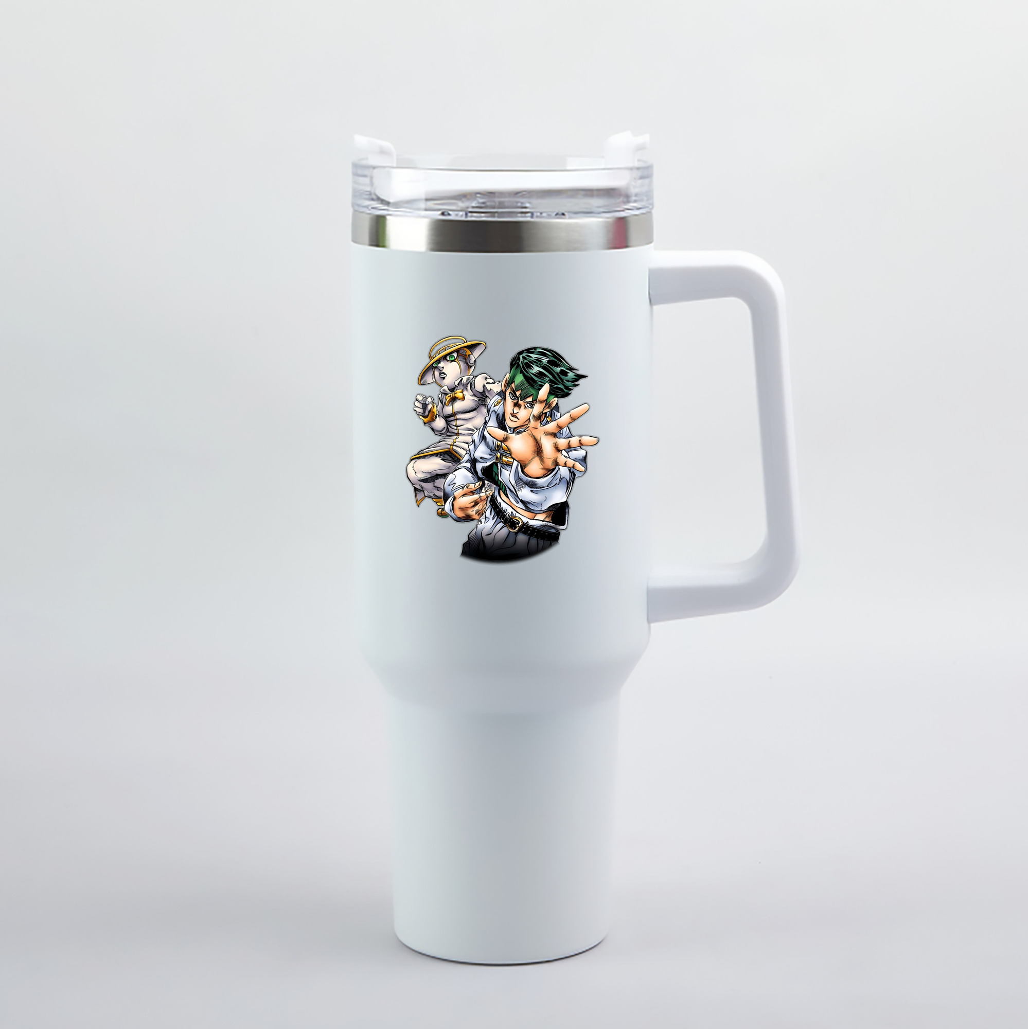 （画像用） ジョジョの奇妙な冒険 岸辺 露伴（きしべ ろはん） JoJo's Bizarre Adventure Rohan Kishibe 1200mL車用タンブラー（カラープリント）