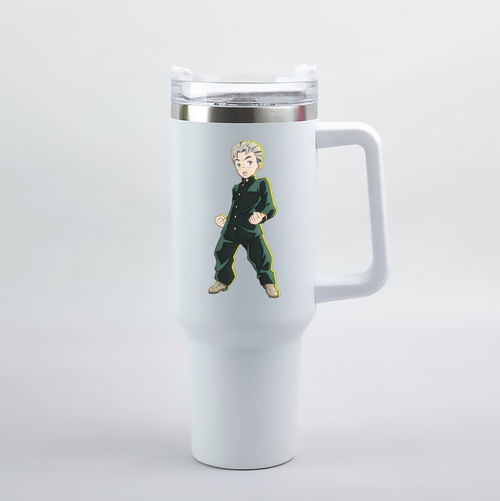 （画像用） ジョジョの奇妙な冒険 広瀨康一 JoJo's Bizarre Adventure Hirose Koichi 1200mL車用タンブラー（カラープリント）