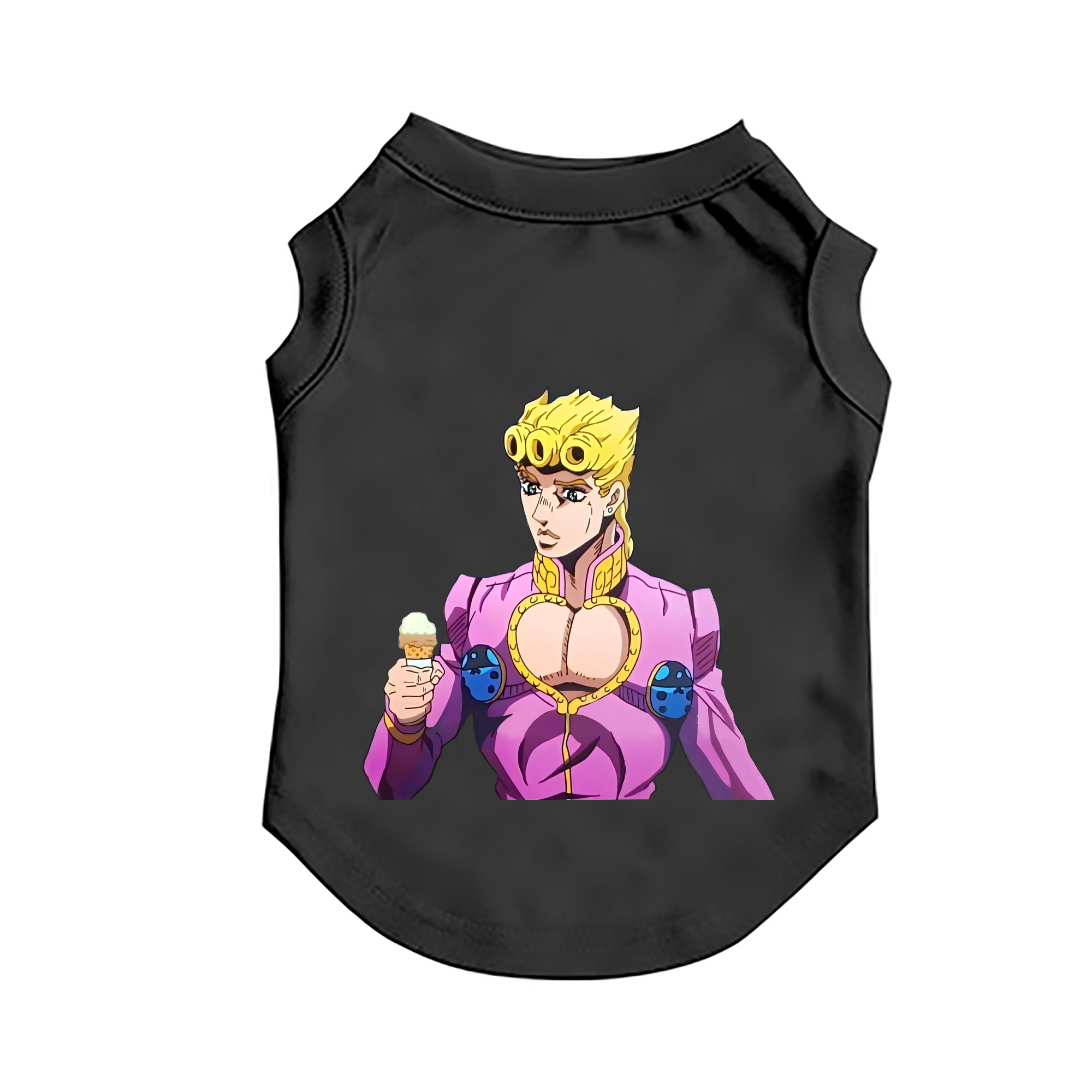 （画像用） ジョジョの奇妙な冒険 ジョルノ?ジョバァーナ JoJo's Bizarre Adventure Giorno Giovanna ペット用ベスト