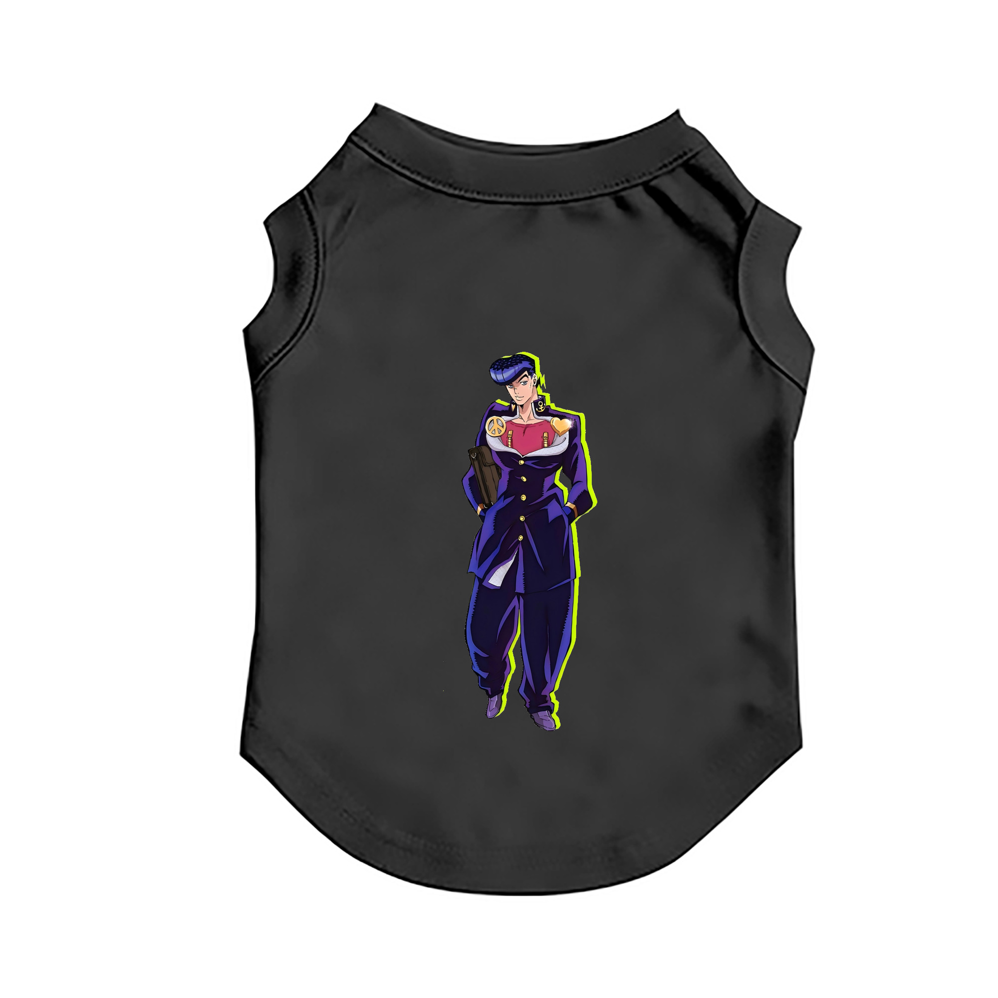 （画像用） ジョジョの奇妙な冒険 ひがしかた じょうすけ JoJo's Bizarre Adventure Higashikata Josuke ペット用ベスト