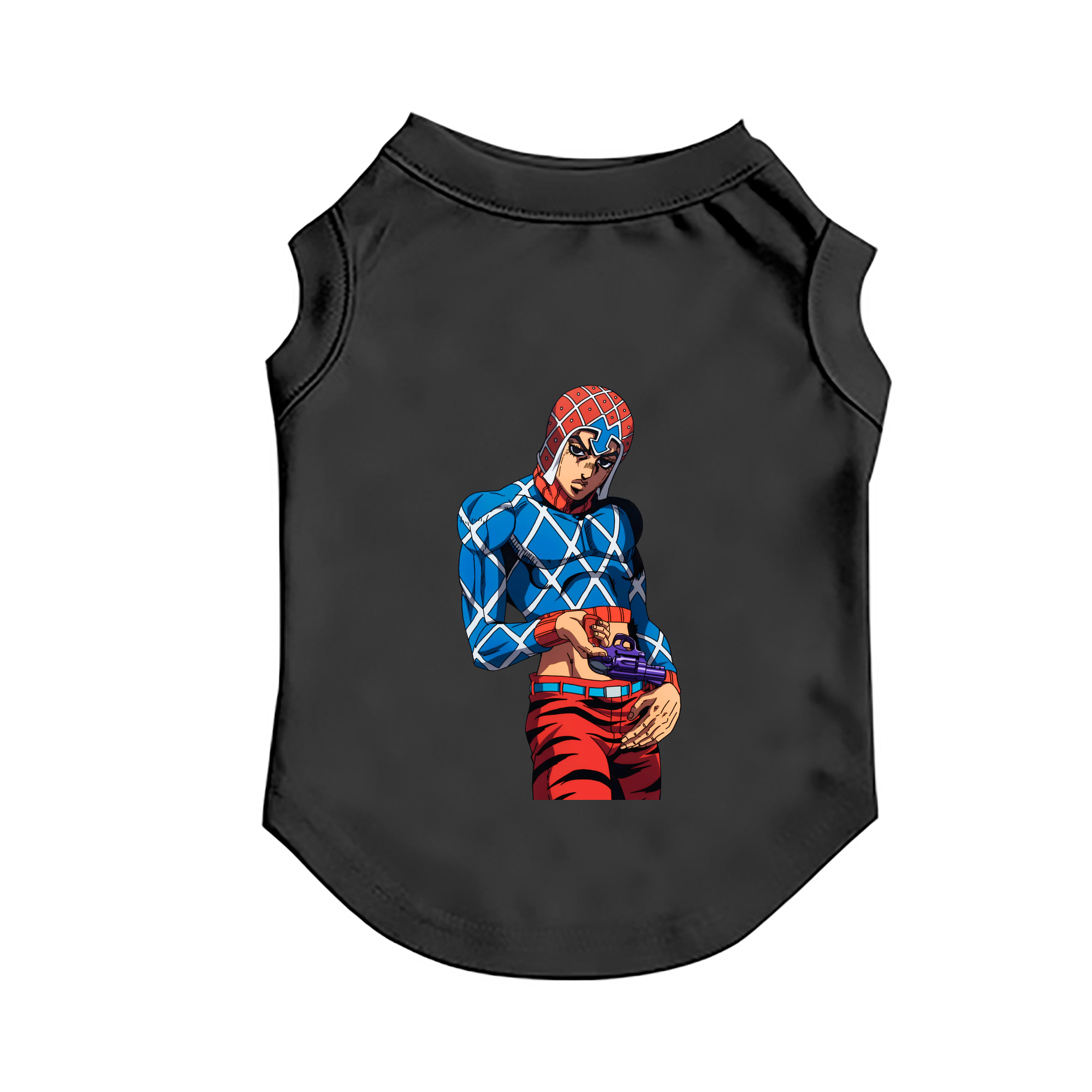 （画像用） ジョジョの奇妙な冒険 グイード?ミスタ JoJo's Bizarre Adventure Guido Mista ペット用ベスト