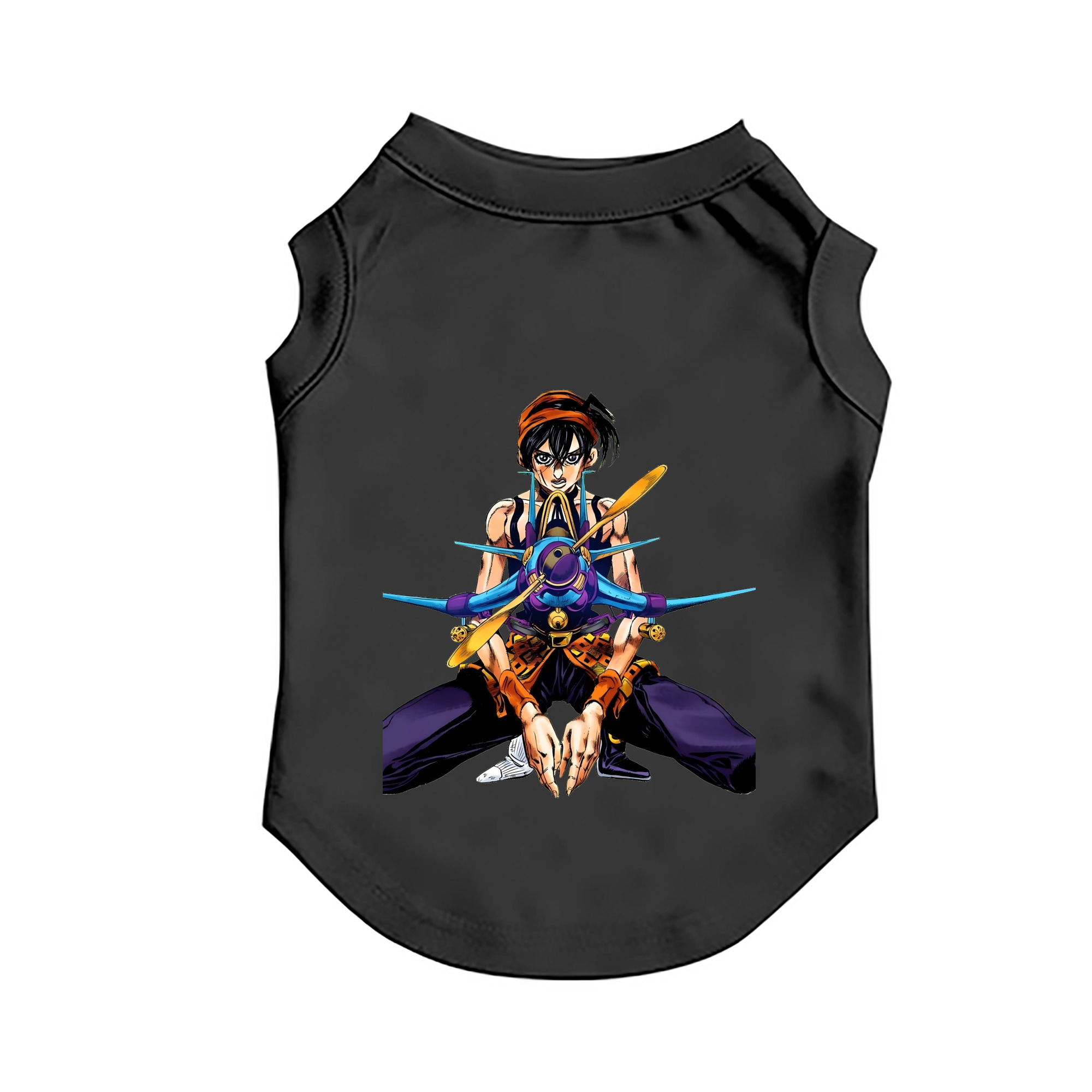 （画像用） ジョジョの奇妙な冒険 ナランチャ?ギルガ JoJo's Bizarre Adventure Narancia Ghirga ペット用ベスト