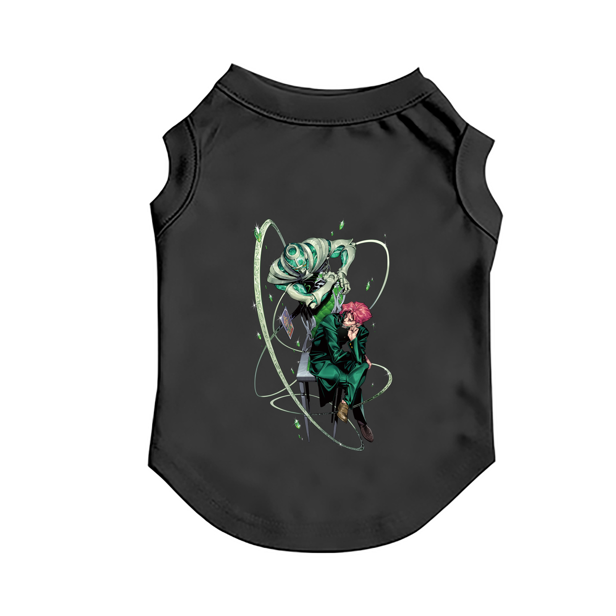 （画像用） ジョジョの奇妙な冒険 花京院 典明（かきょういん のりあき） JoJo's Bizarre Adventure Kakyoin Noriaki ペット用ベスト