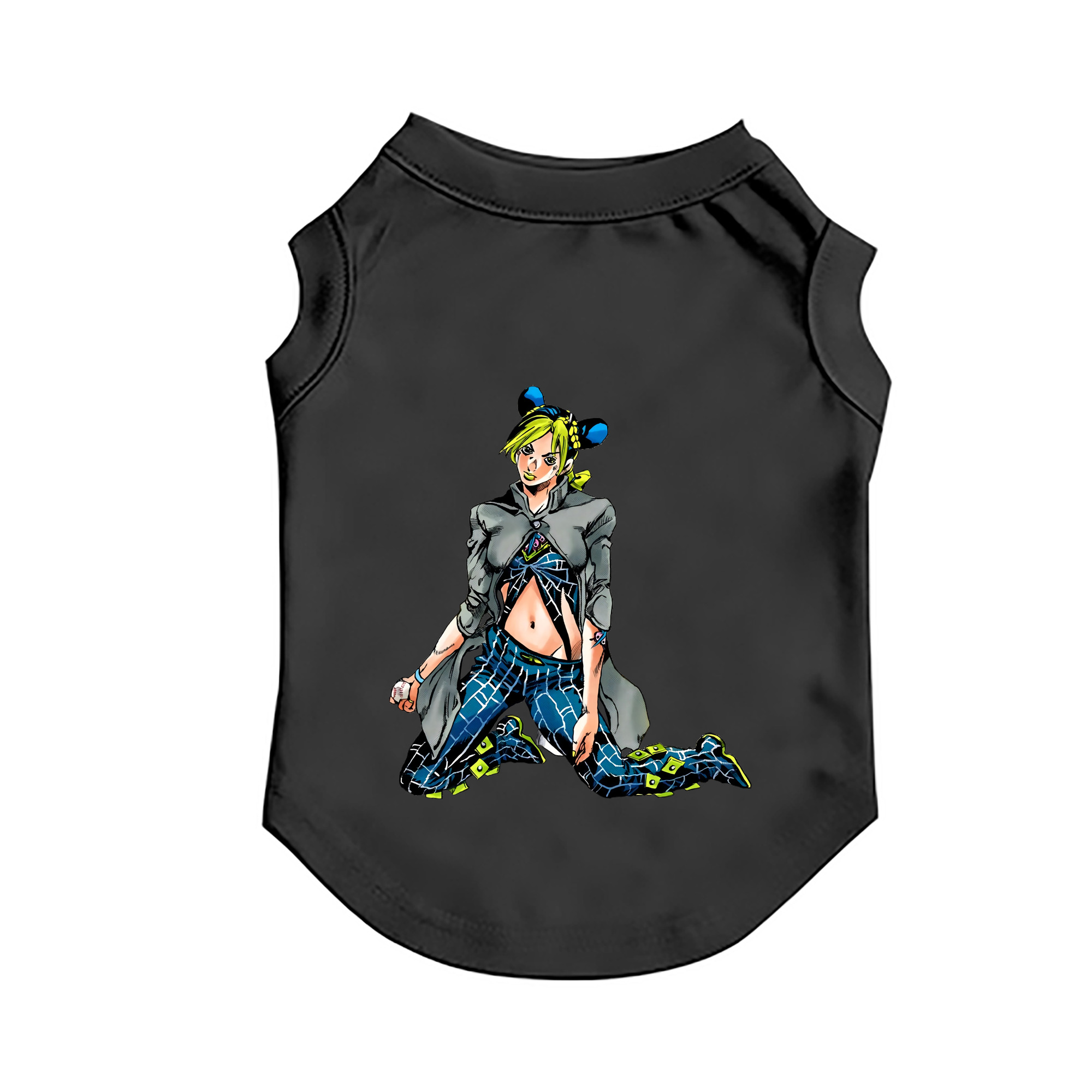 （画像用） "ジョジョの奇妙な冒険 くうじょう ジョリーン JoJo's Bizarre Adventure Jolyne Cujoh " ペット用ベスト