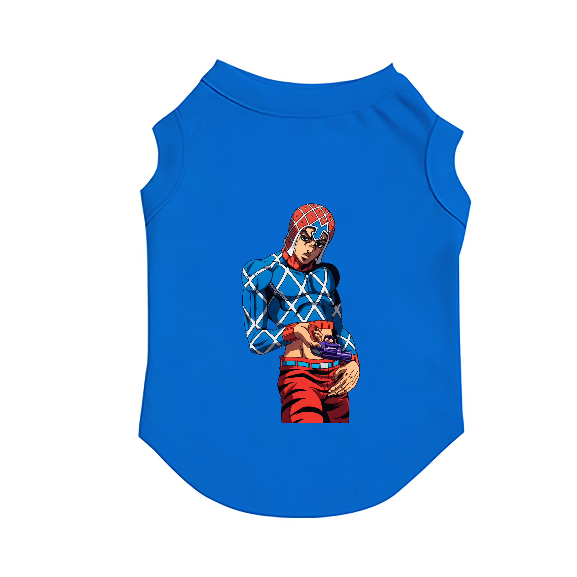 （画像用） ジョジョの奇妙な冒険 グイード?ミスタ JoJo's Bizarre Adventure Guido Mista ペット用ベスト