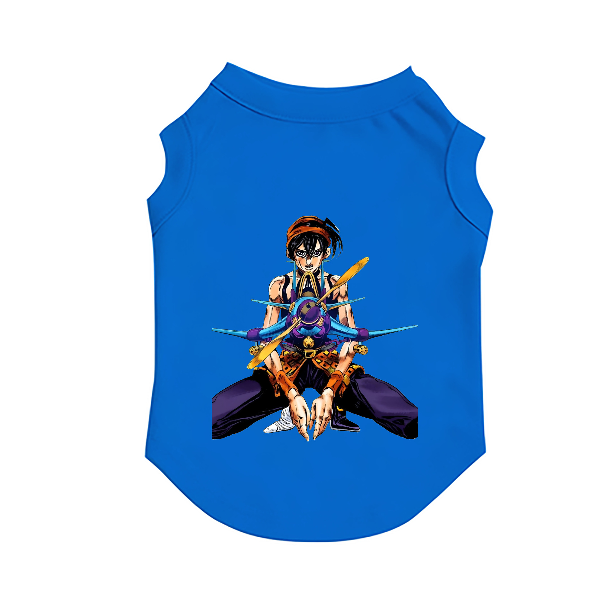 （画像用） ジョジョの奇妙な冒険 ナランチャ?ギルガ JoJo's Bizarre Adventure Narancia Ghirga ペット用ベスト