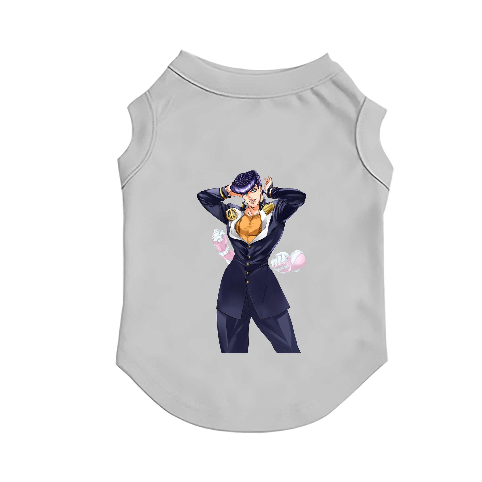 （画像用） ジョジョの奇妙な冒険 ひがしかた じょうすけ JoJo's Bizarre Adventure Higashikata Josuke ペット用ベスト