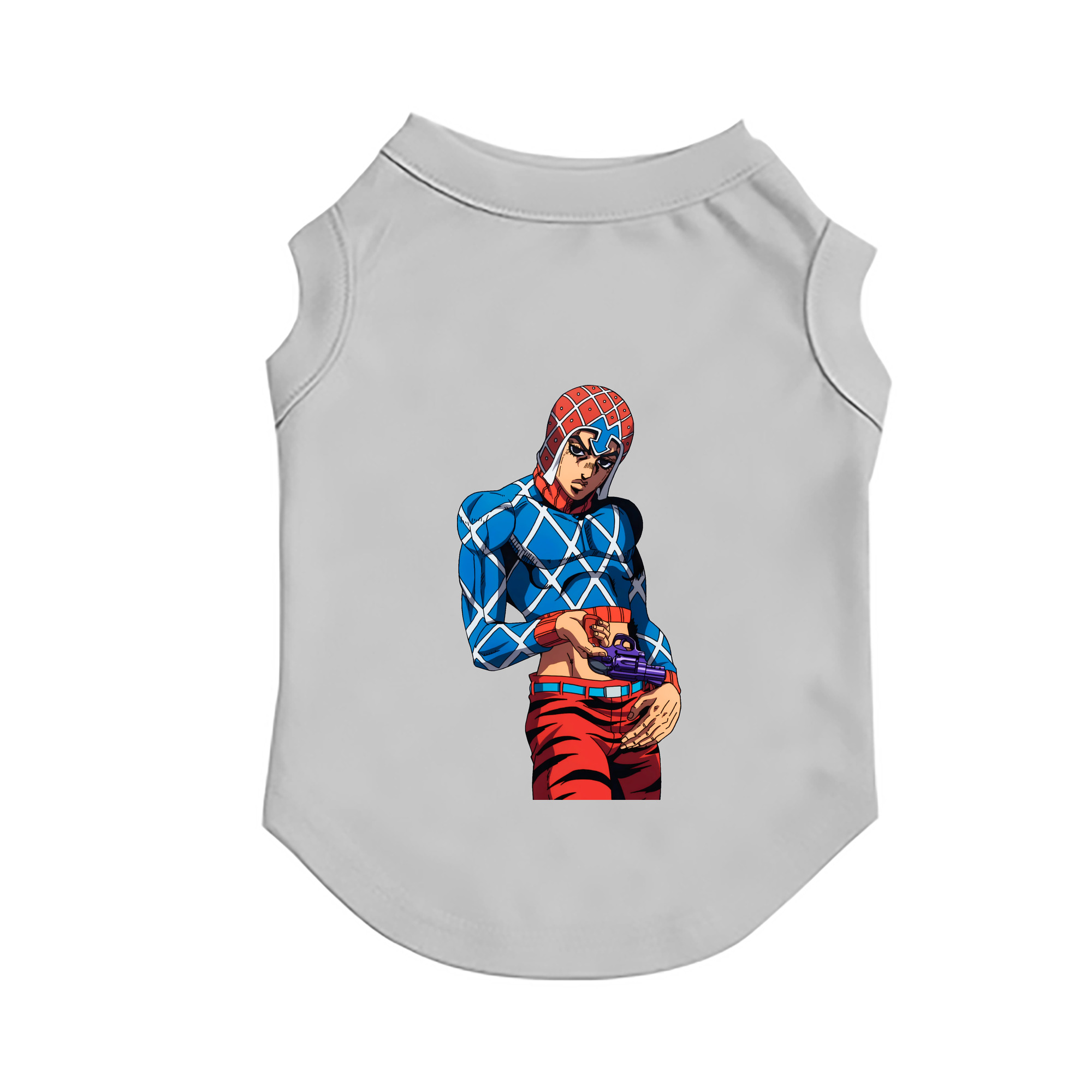 （画像用） ジョジョの奇妙な冒険 グイード?ミスタ JoJo's Bizarre Adventure Guido Mista ペット用ベスト