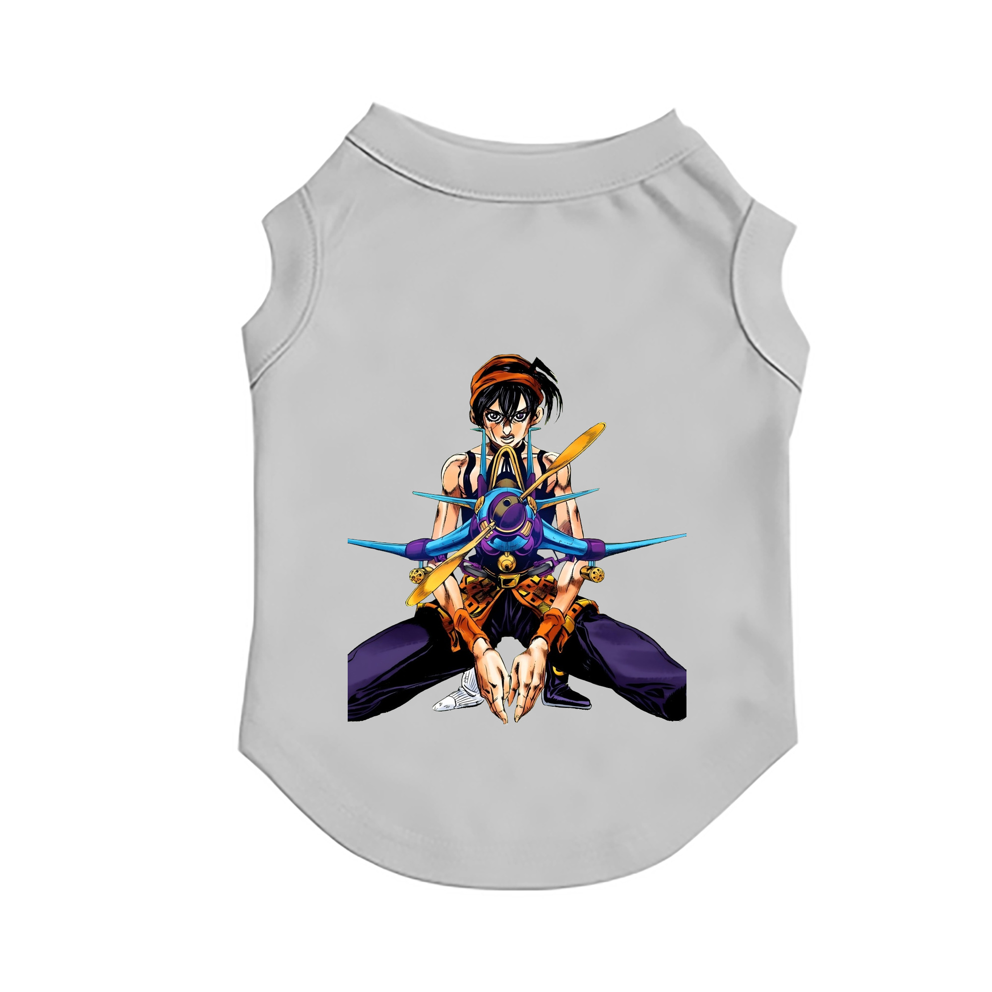 （画像用） ジョジョの奇妙な冒険 ナランチャ?ギルガ JoJo's Bizarre Adventure Narancia Ghirga ペット用ベスト