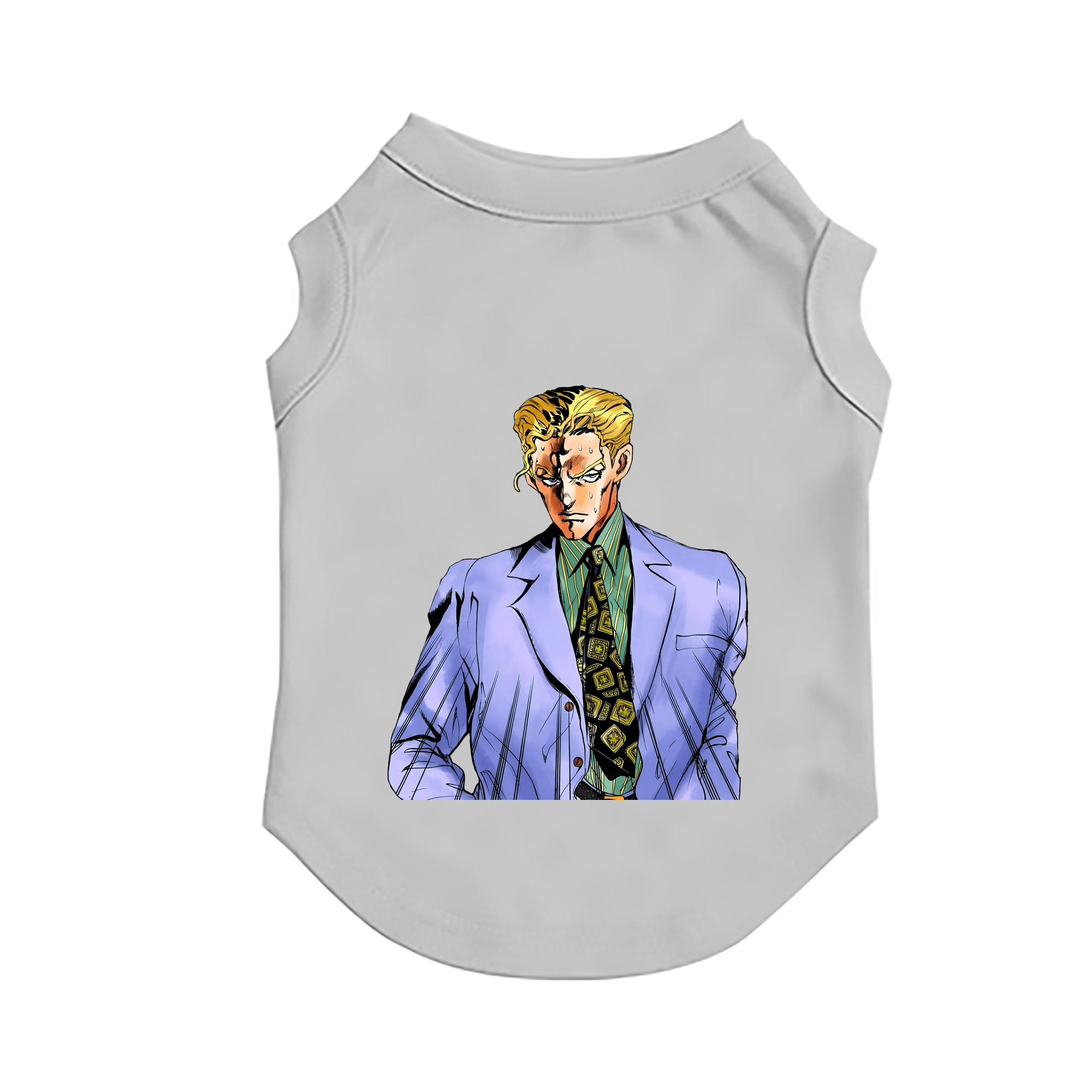 （画像用） ジョジョの奇妙な冒険 きら よしかげ JoJo's Bizarre Adventure Kira Yoshikage ペット用ベスト