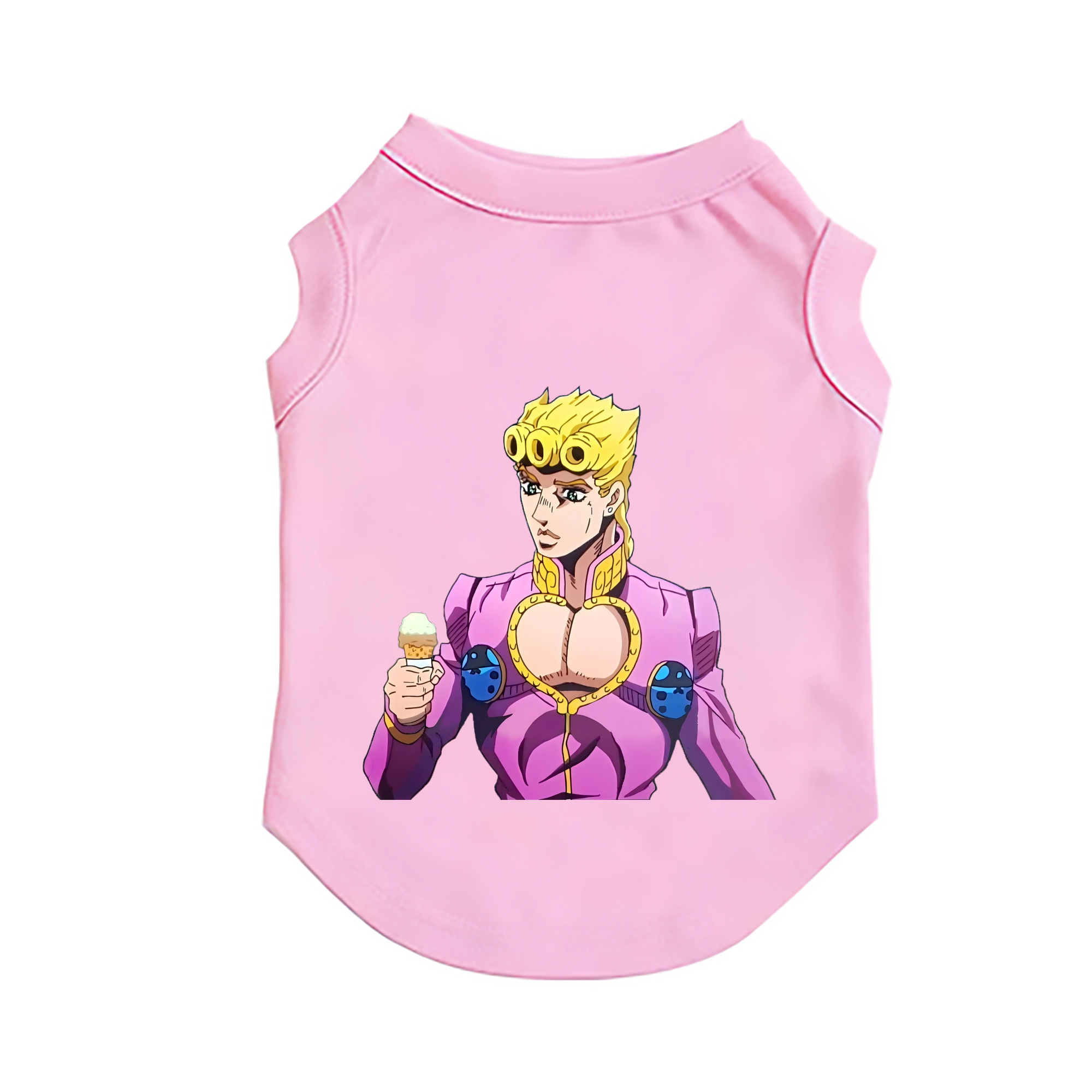 （画像用） ジョジョの奇妙な冒険 ジョルノ?ジョバァーナ JoJo's Bizarre Adventure Giorno Giovanna ペット用ベスト
