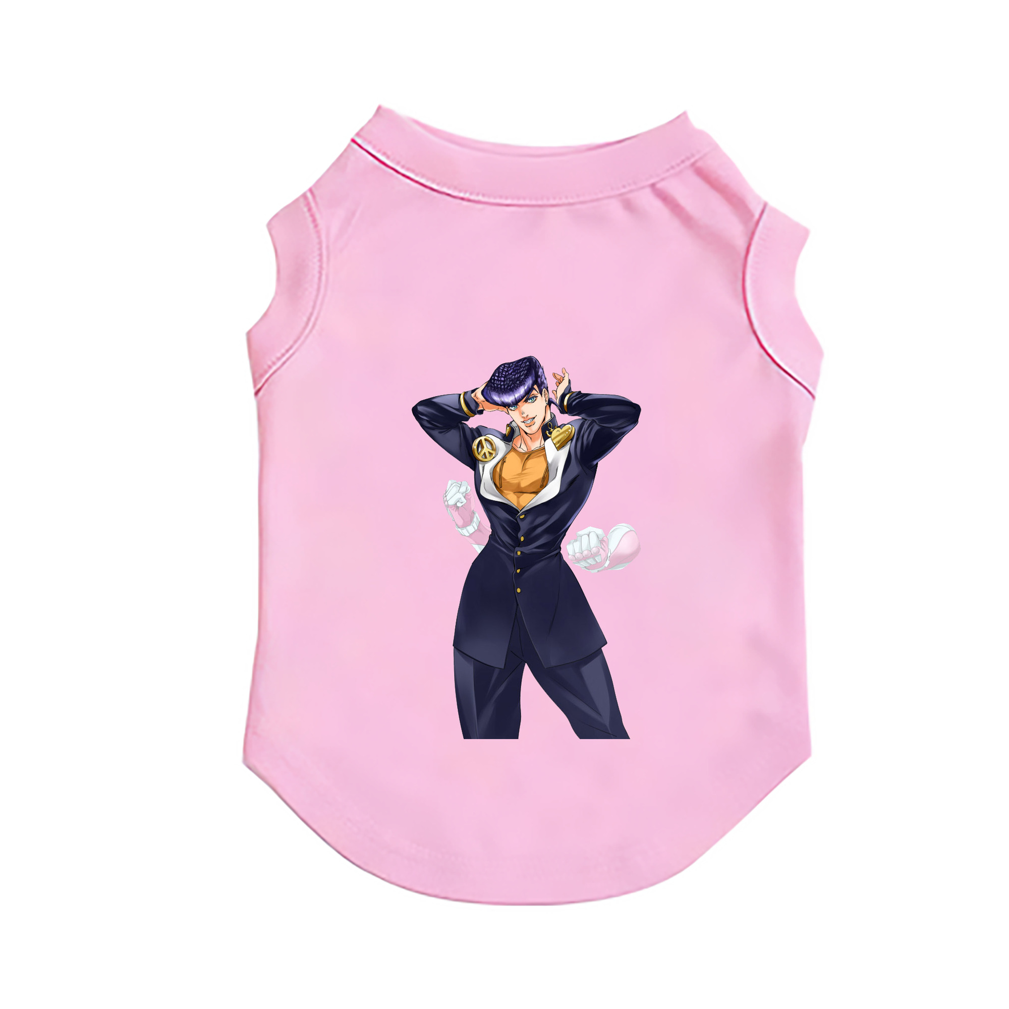 （画像用） ジョジョの奇妙な冒険 ひがしかた じょうすけ JoJo's Bizarre Adventure Higashikata Josuke ペット用ベスト