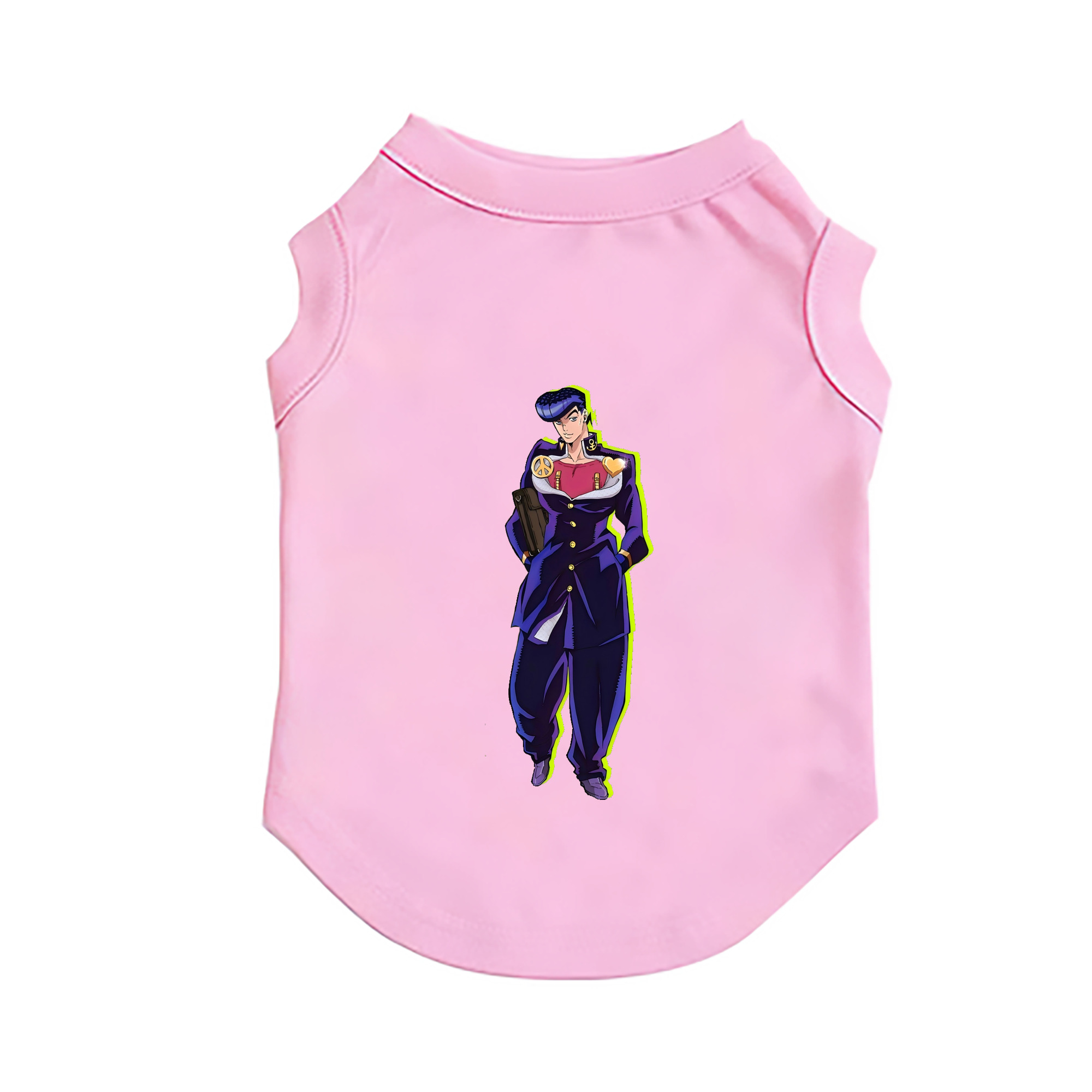 （画像用） ジョジョの奇妙な冒険 ひがしかた じょうすけ JoJo's Bizarre Adventure Higashikata Josuke ペット用ベスト