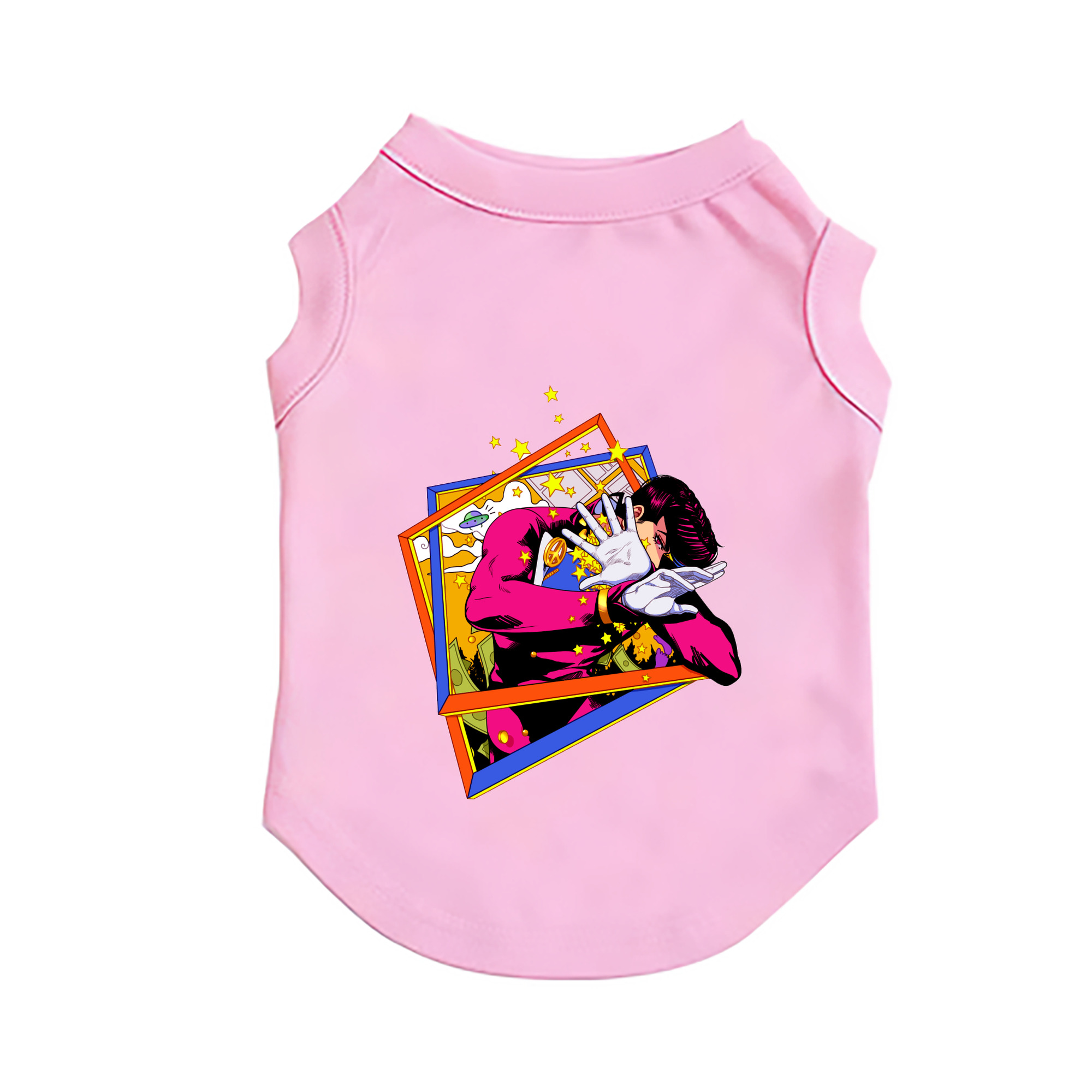 （画像用） ジョジョの奇妙な冒険 ひがしかた じょうすけ JoJo's Bizarre Adventure Higashikata Josuke ペット用ベスト