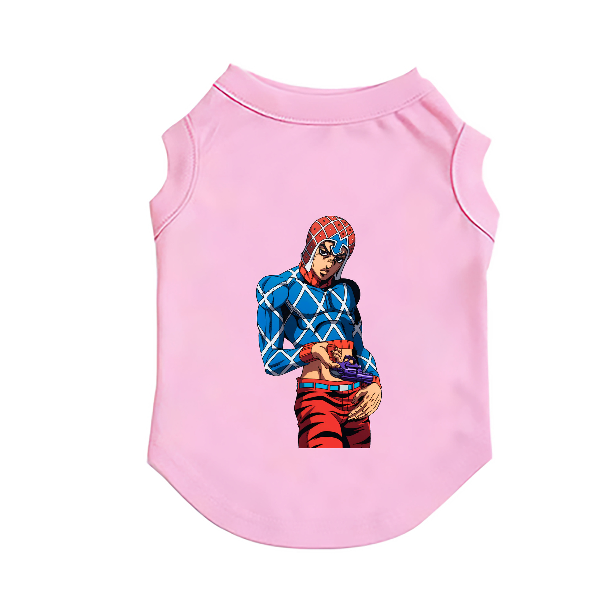 （画像用） ジョジョの奇妙な冒険 グイード?ミスタ JoJo's Bizarre Adventure Guido Mista ペット用ベスト