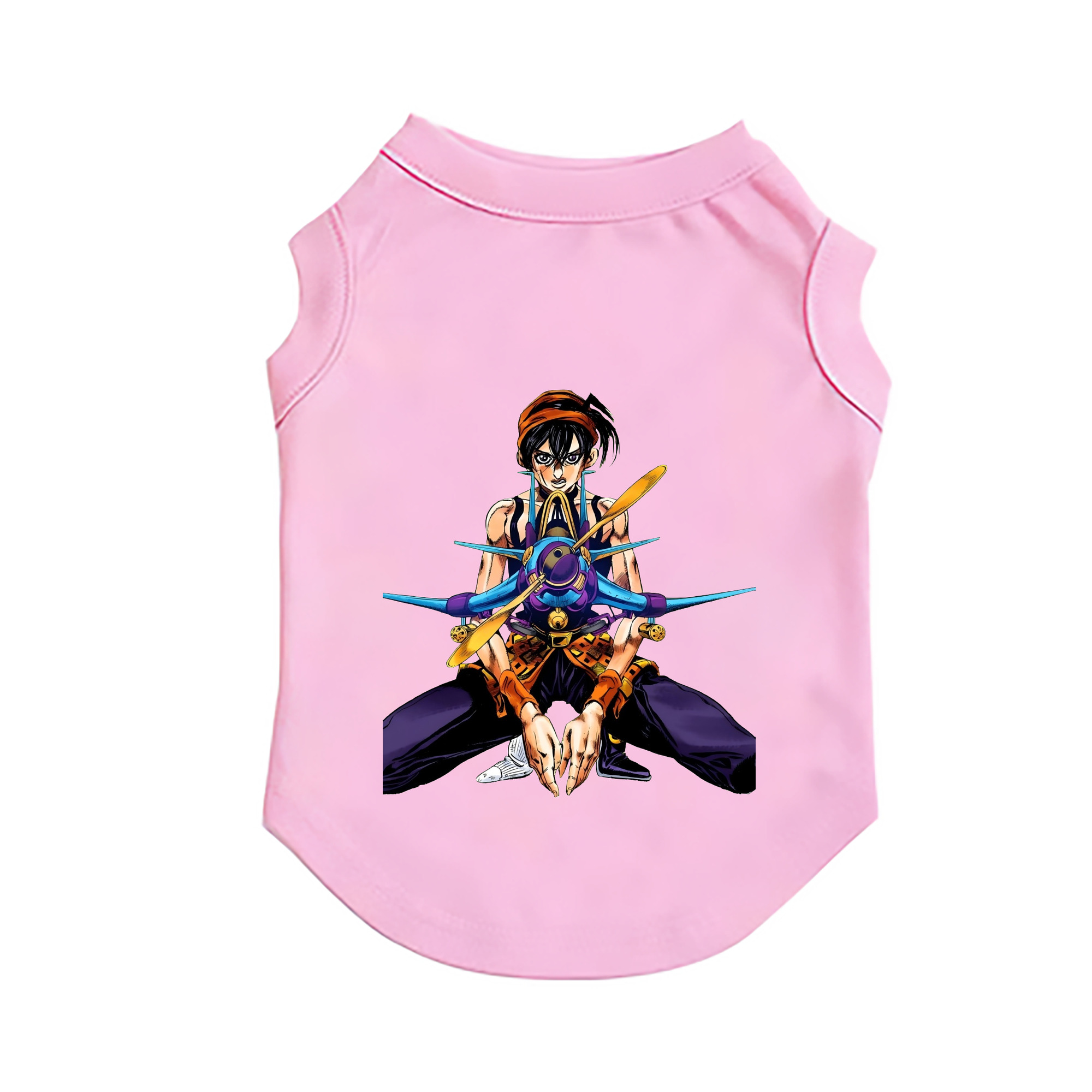 （画像用） ジョジョの奇妙な冒険 ナランチャ?ギルガ JoJo's Bizarre Adventure Narancia Ghirga ペット用ベスト