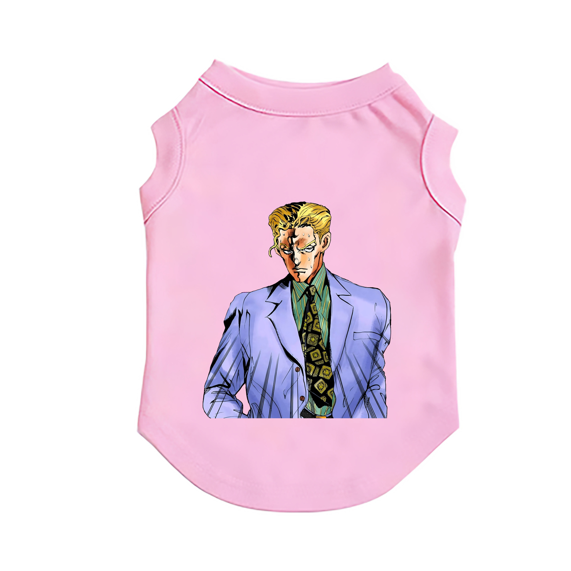 （画像用） ジョジョの奇妙な冒険 きら よしかげ JoJo's Bizarre Adventure Kira Yoshikage ペット用ベスト