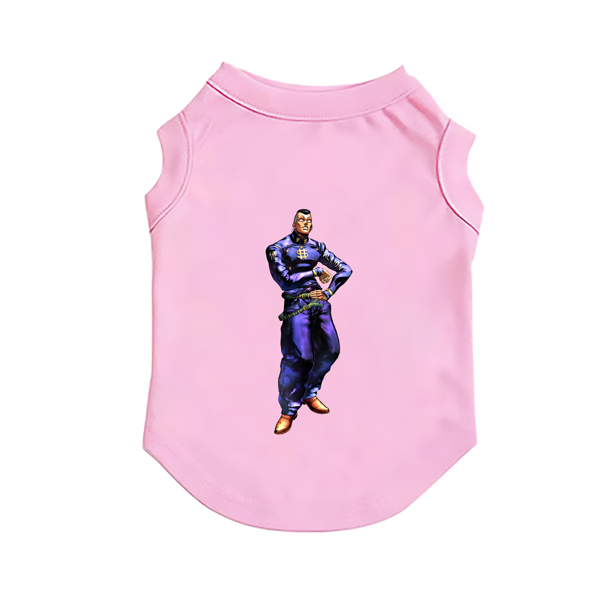 （画像用） ジョジョの奇妙な冒険 虹村億泰 にじむら おくやす JoJo's Bizarre Adventure Nijimura Okuyasu ペット用ベスト