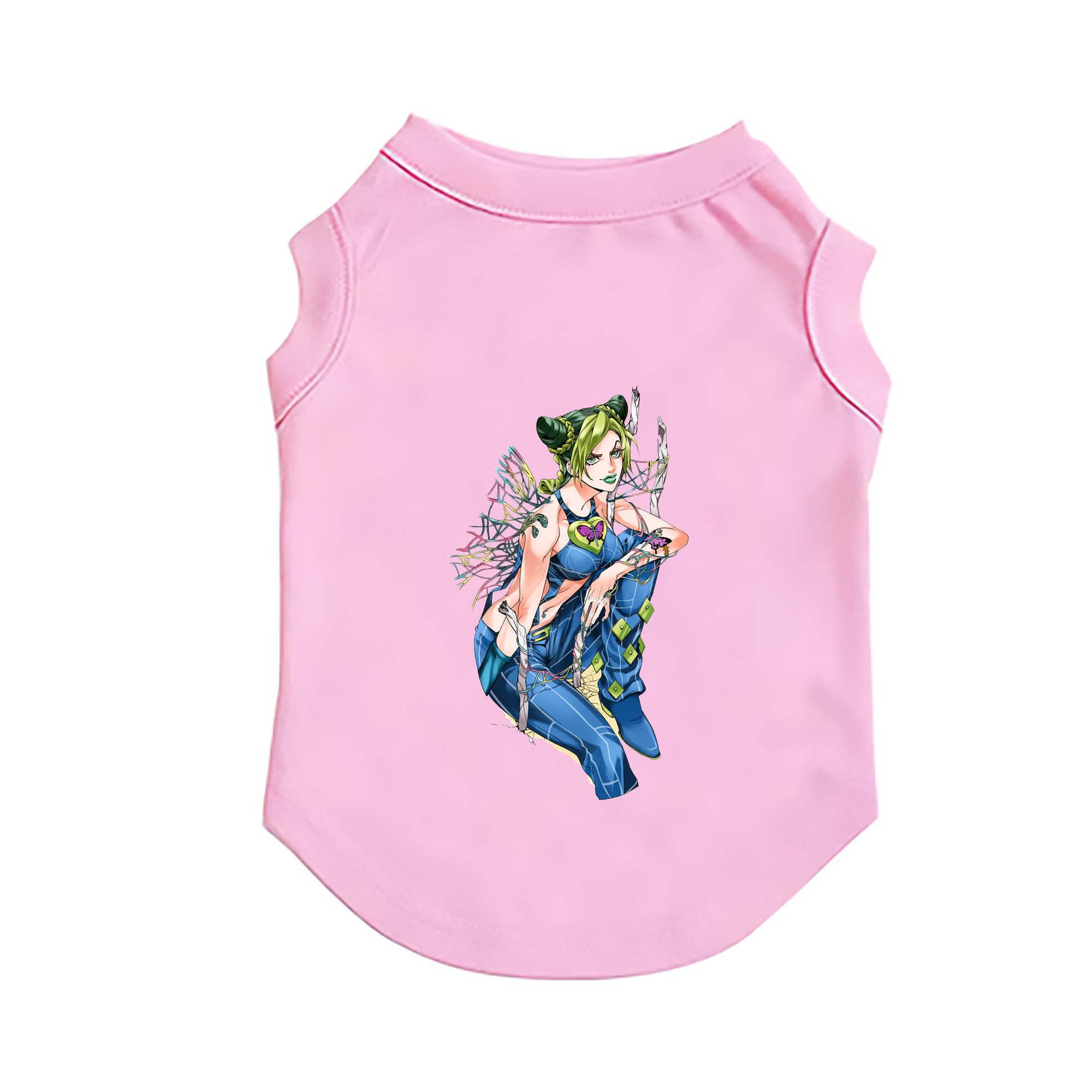 （画像用） "ジョジョの奇妙な冒険 くうじょう ジョリーン JoJo's Bizarre Adventure Jolyne Cujoh " ペット用ベスト