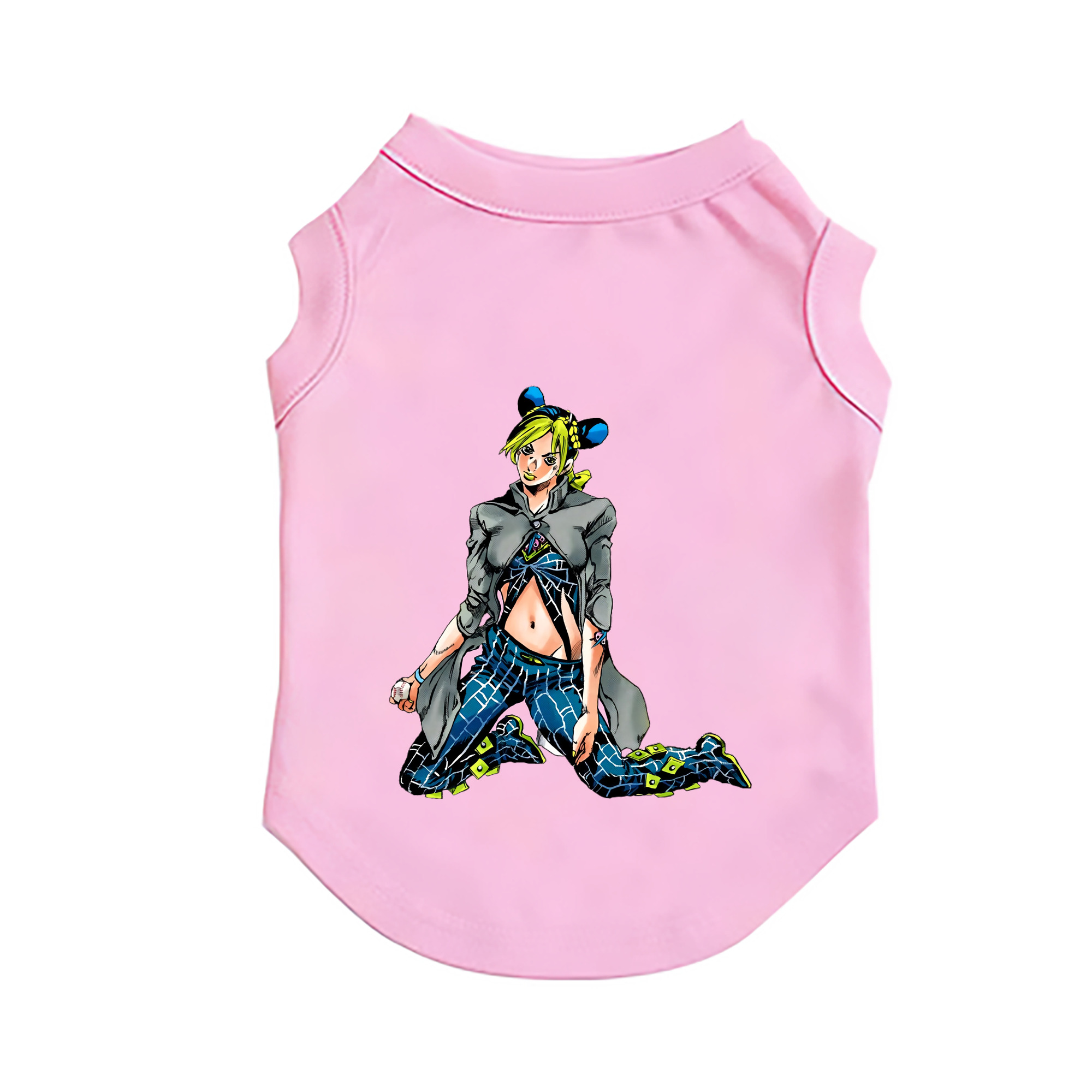 （画像用） "ジョジョの奇妙な冒険 くうじょう ジョリーン JoJo's Bizarre Adventure Jolyne Cujoh " ペット用ベスト
