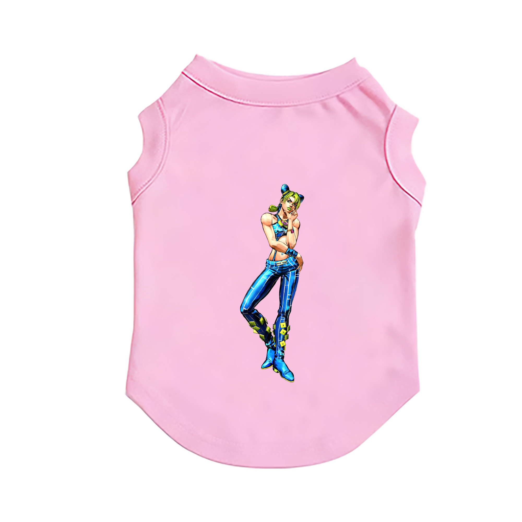 （画像用） "ジョジョの奇妙な冒険 くうじょう ジョリーン JoJo's Bizarre Adventure Jolyne Cujoh " ペット用ベスト