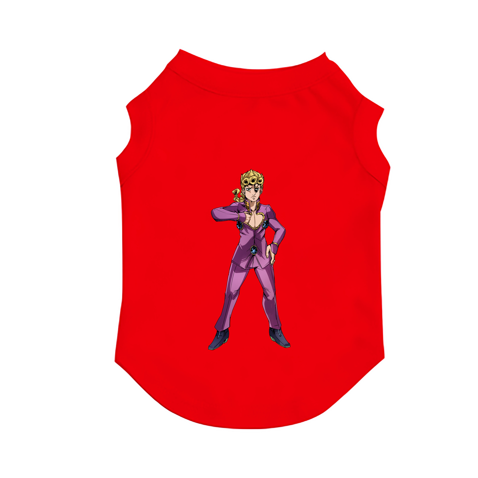 （画像用） ジョジョの奇妙な冒険 ジョルノ?ジョバァーナ JoJo's Bizarre Adventure Giorno Giovanna ペット用ベスト