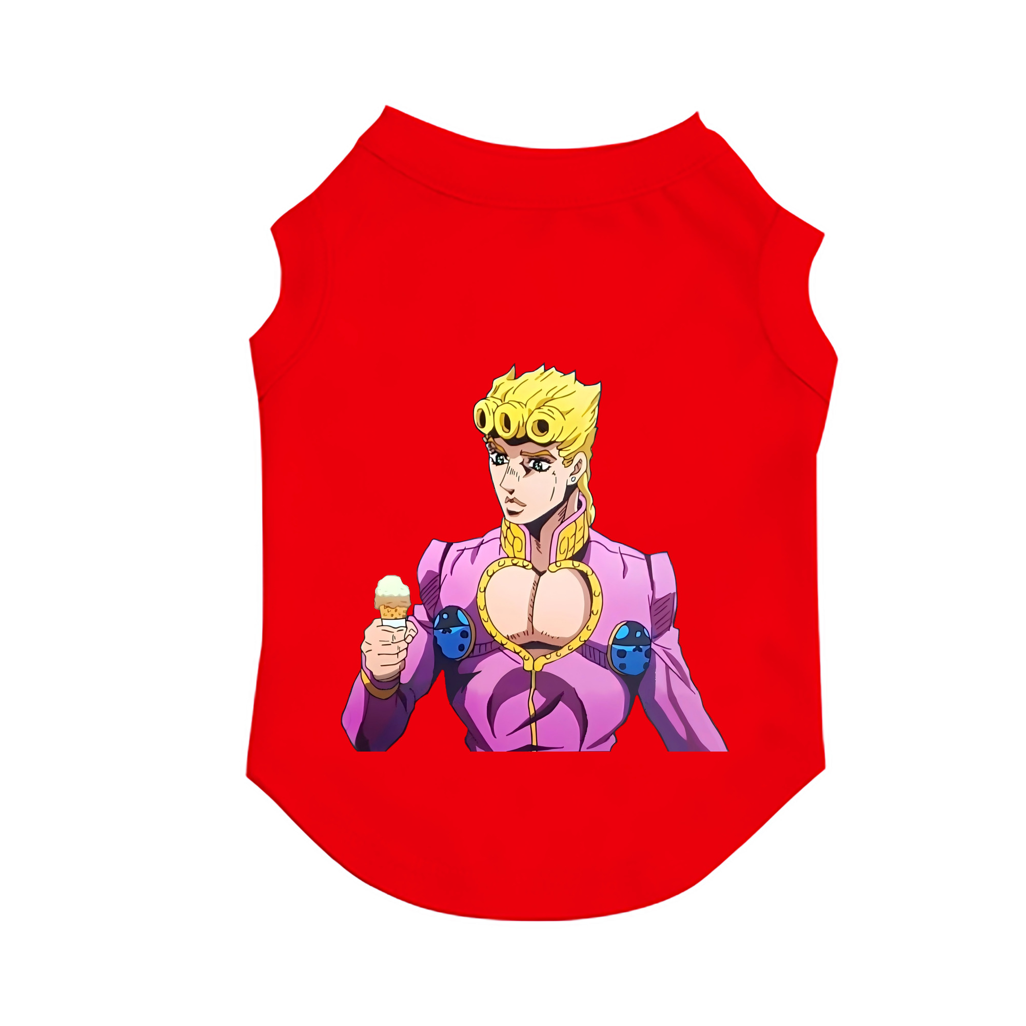 （画像用） ジョジョの奇妙な冒険 ジョルノ?ジョバァーナ JoJo's Bizarre Adventure Giorno Giovanna ペット用ベスト