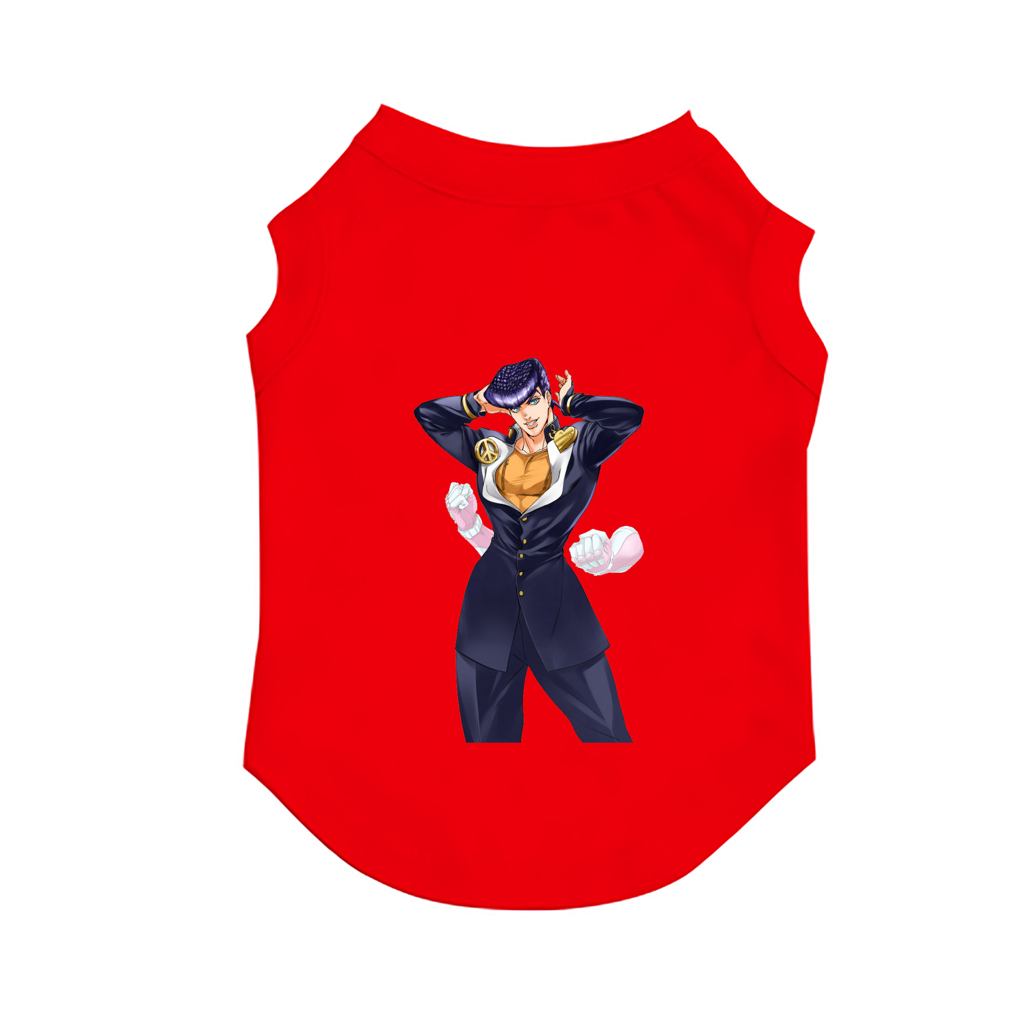 （画像用） ジョジョの奇妙な冒険 ひがしかた じょうすけ JoJo's Bizarre Adventure Higashikata Josuke ペット用ベスト