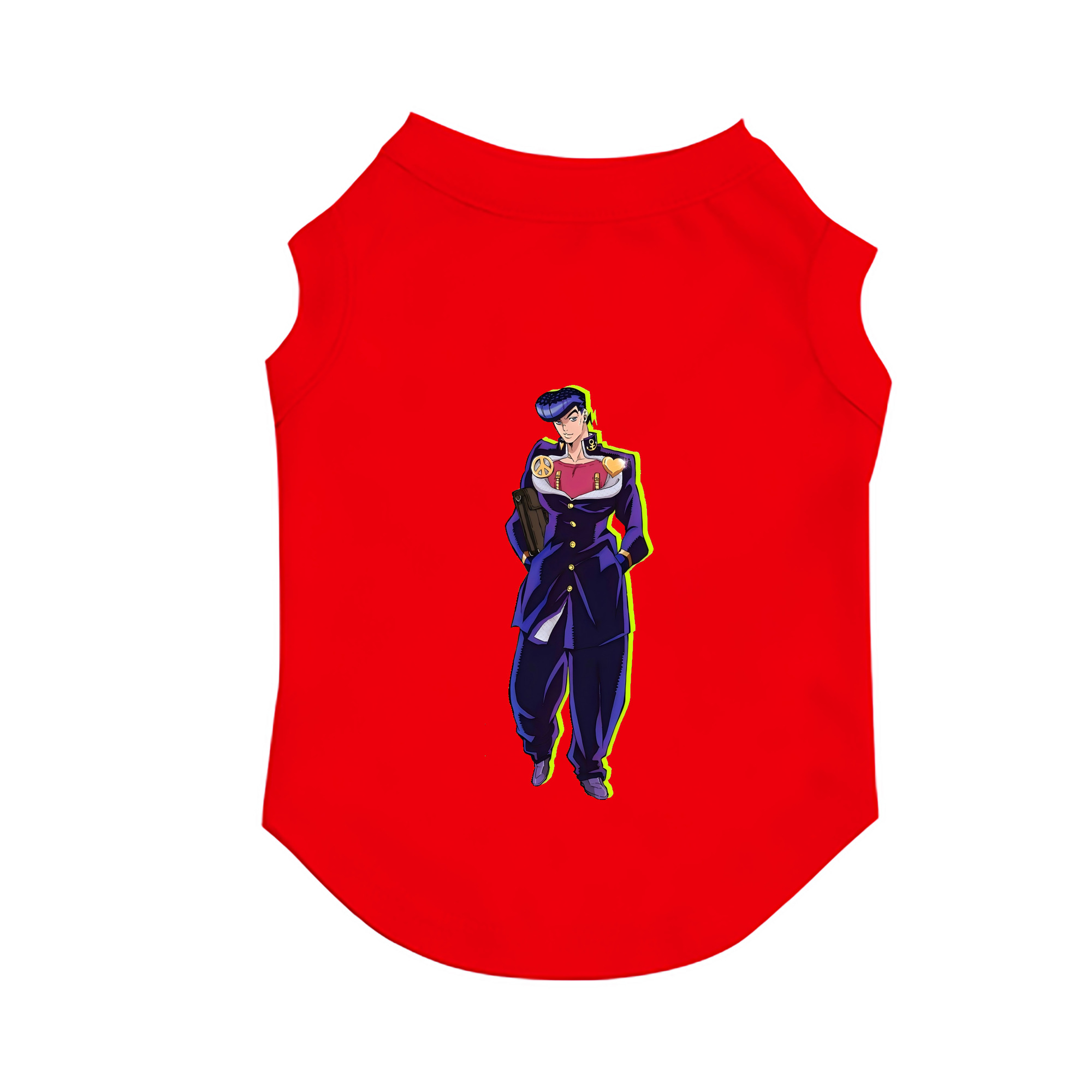 （画像用） ジョジョの奇妙な冒険 ひがしかた じょうすけ JoJo's Bizarre Adventure Higashikata Josuke ペット用ベスト