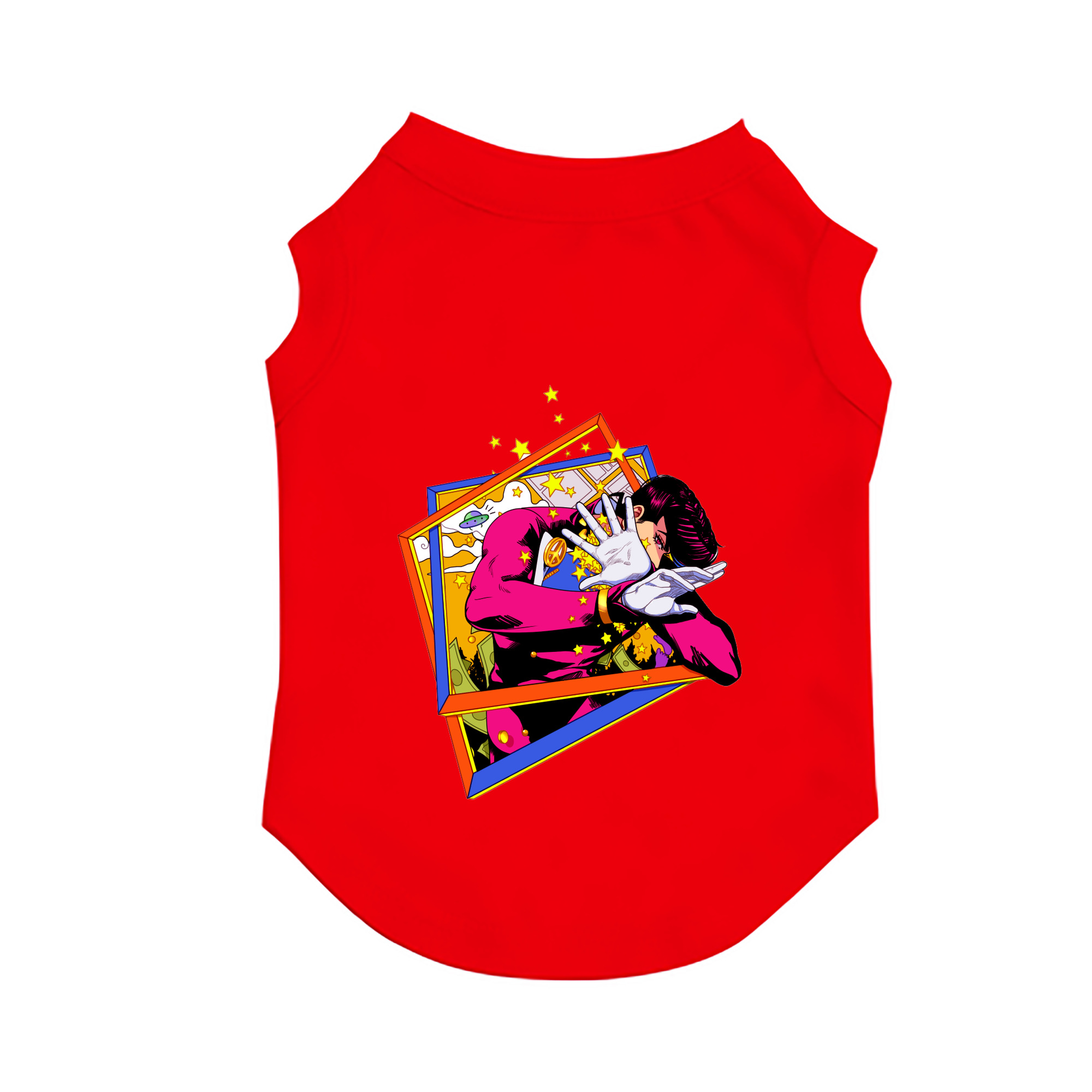 （画像用） ジョジョの奇妙な冒険 ひがしかた じょうすけ JoJo's Bizarre Adventure Higashikata Josuke ペット用ベスト