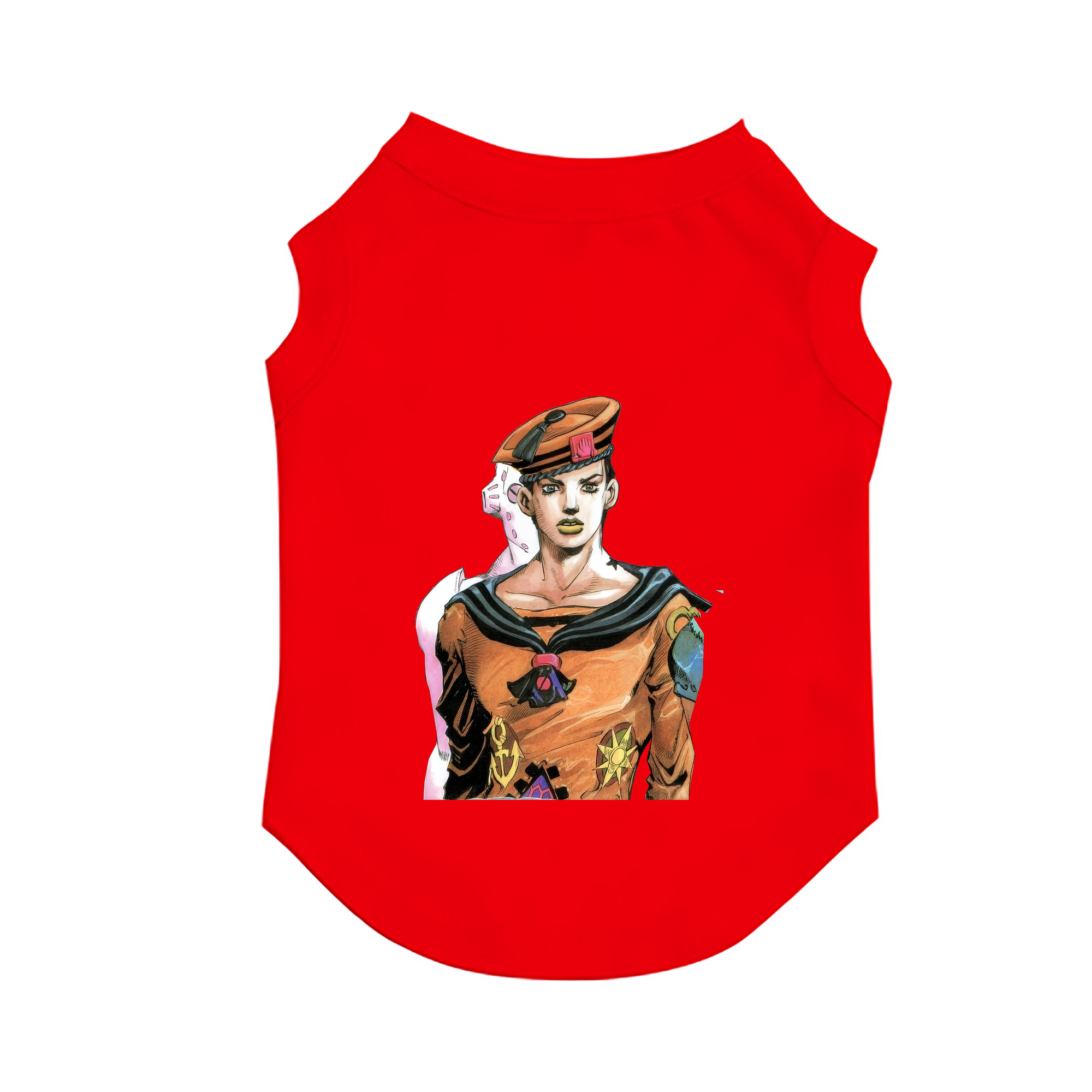 （画像用） ジョジョの奇妙な冒険 東方定助 JoJo's Bizarre Adventure Higashikata Josuke ペット用ベスト