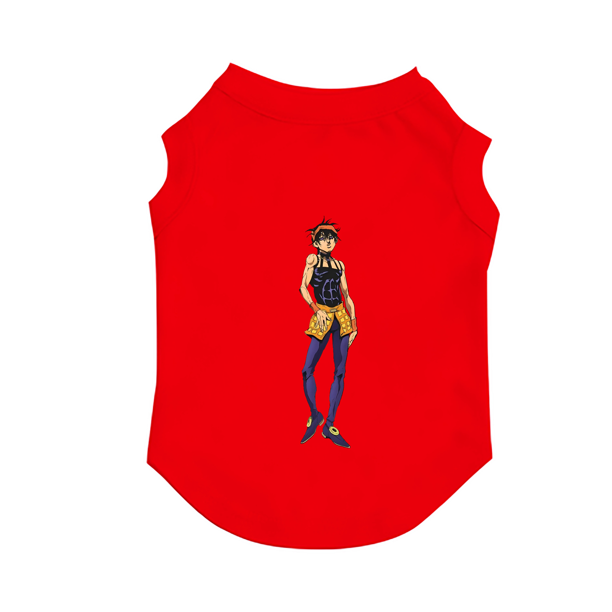 （画像用） ジョジョの奇妙な冒険 ナランチャ?ギルガ JoJo's Bizarre Adventure Narancia Ghirga ペット用ベスト
