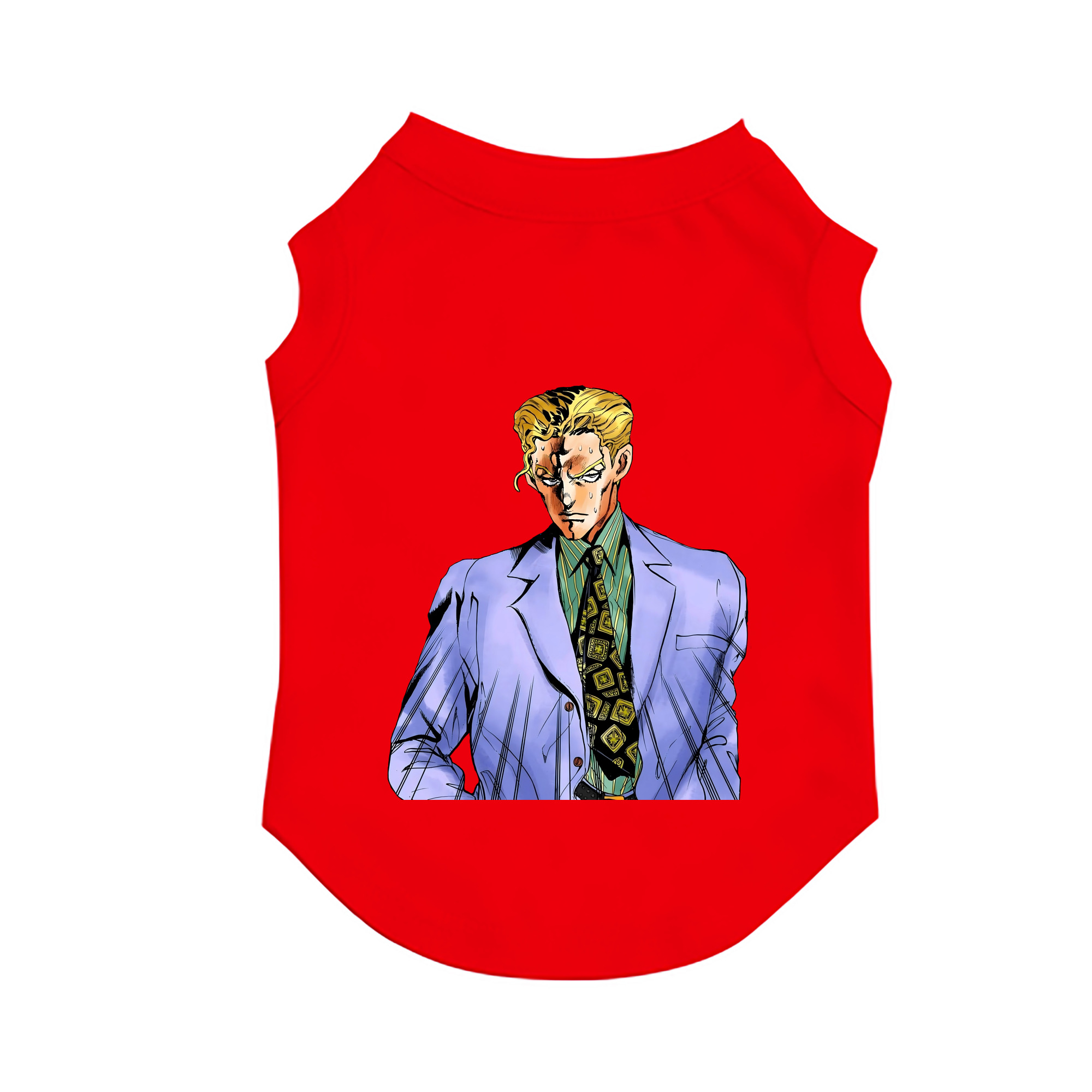 （画像用） ジョジョの奇妙な冒険 きら よしかげ JoJo's Bizarre Adventure Kira Yoshikage ペット用ベスト