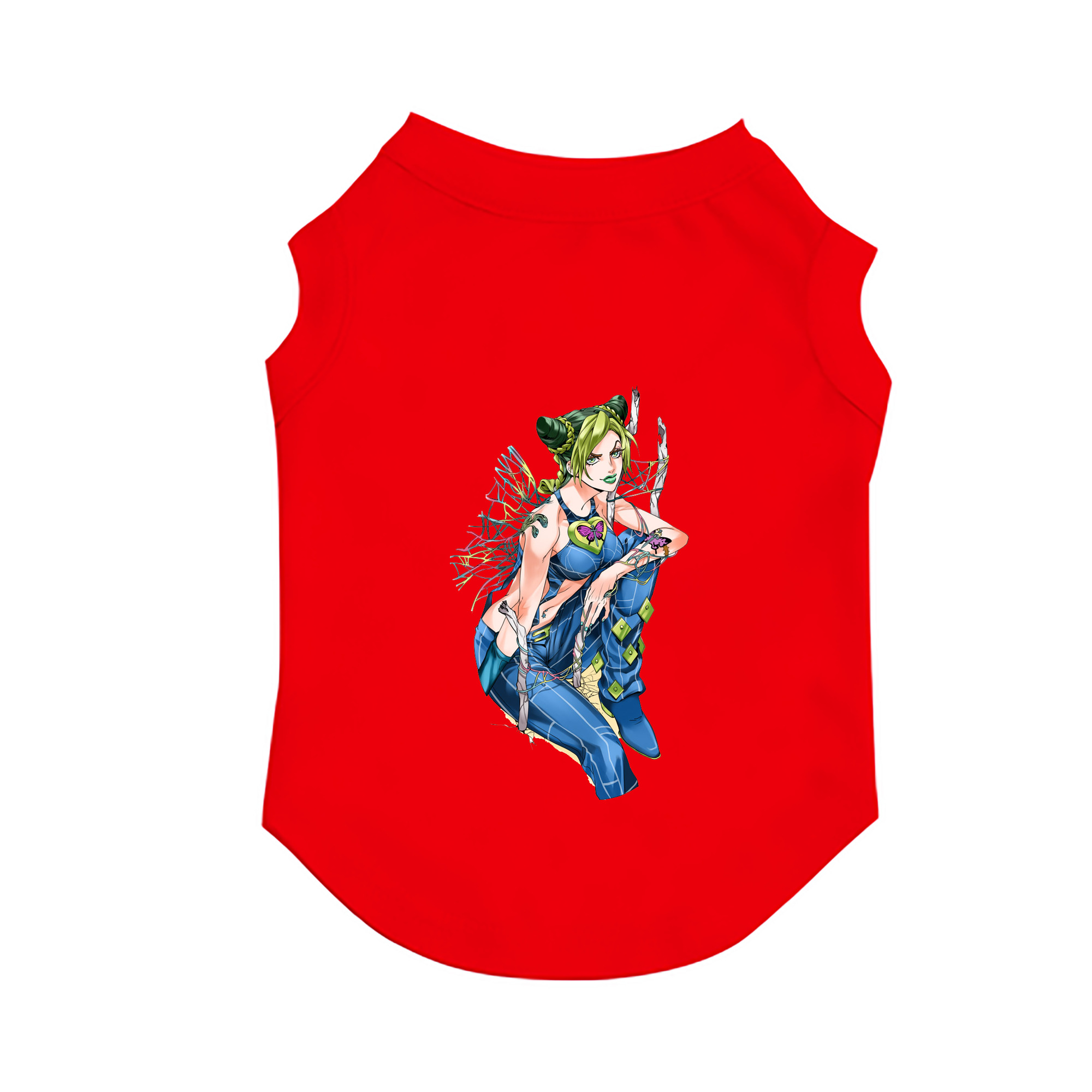 （画像用） "ジョジョの奇妙な冒険 くうじょう ジョリーン JoJo's Bizarre Adventure Jolyne Cujoh " ペット用ベスト
