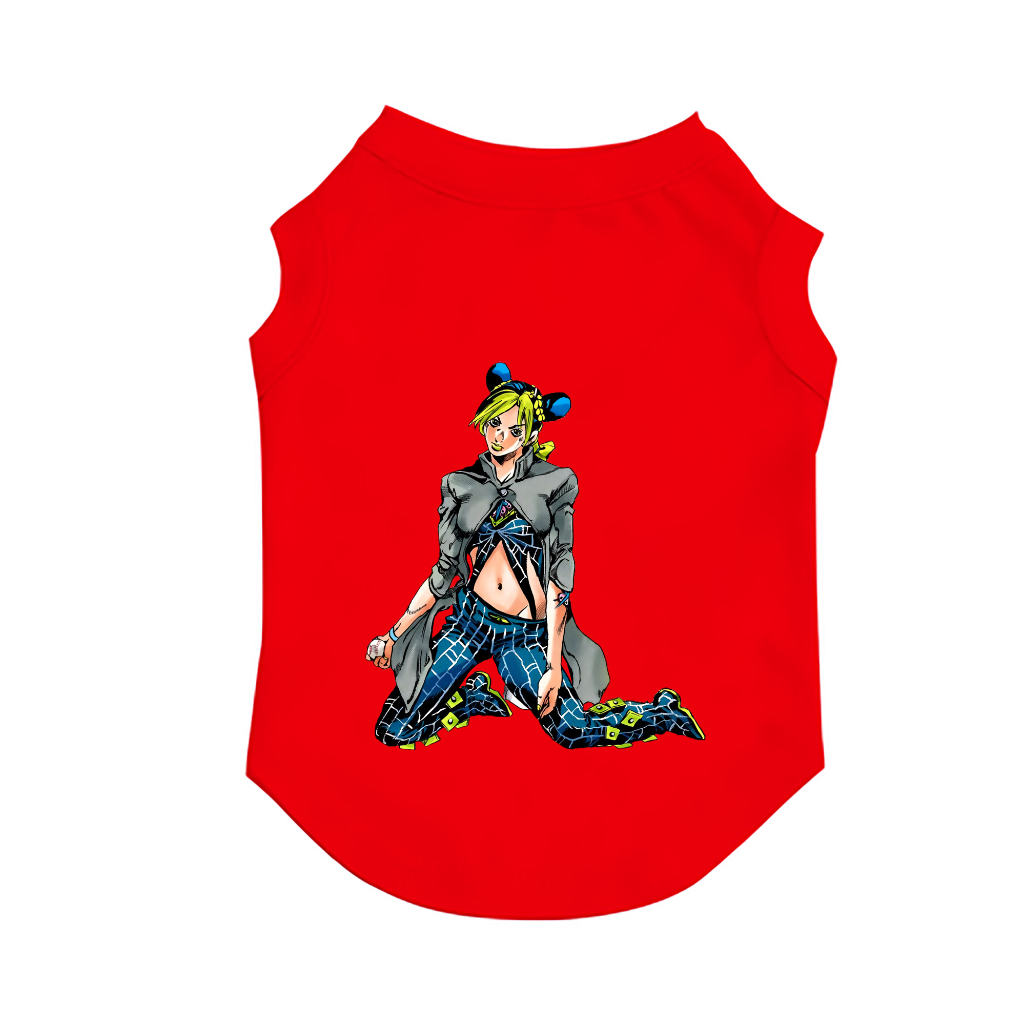 （画像用） "ジョジョの奇妙な冒険 くうじょう ジョリーン JoJo's Bizarre Adventure Jolyne Cujoh " ペット用ベスト