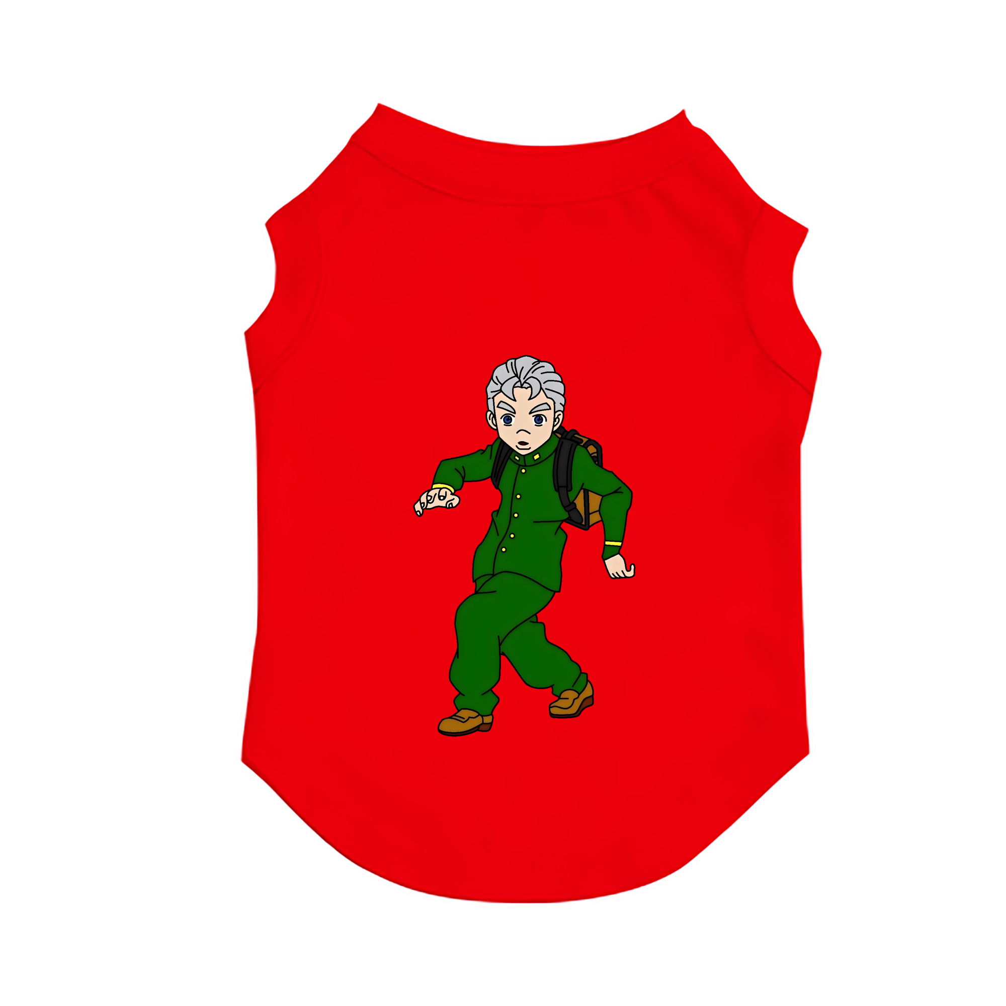 （画像用） ジョジョの奇妙な冒険 広瀨康一 JoJo's Bizarre Adventure Hirose Koichi ペット用ベスト