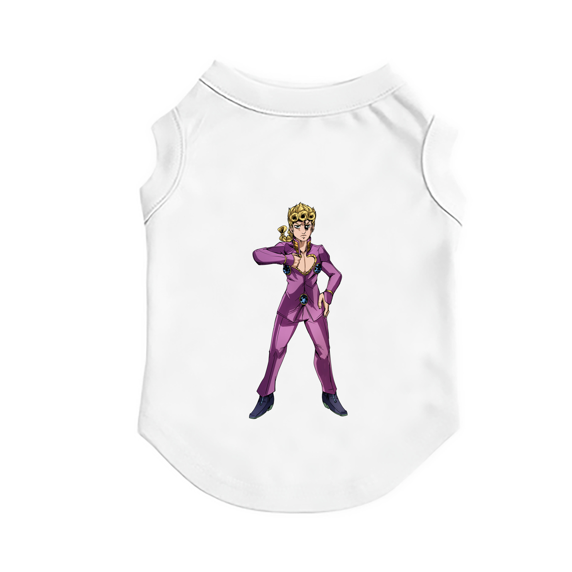 （画像用） ジョジョの奇妙な冒険 ジョルノ?ジョバァーナ JoJo's Bizarre Adventure Giorno Giovanna ペット用ベスト