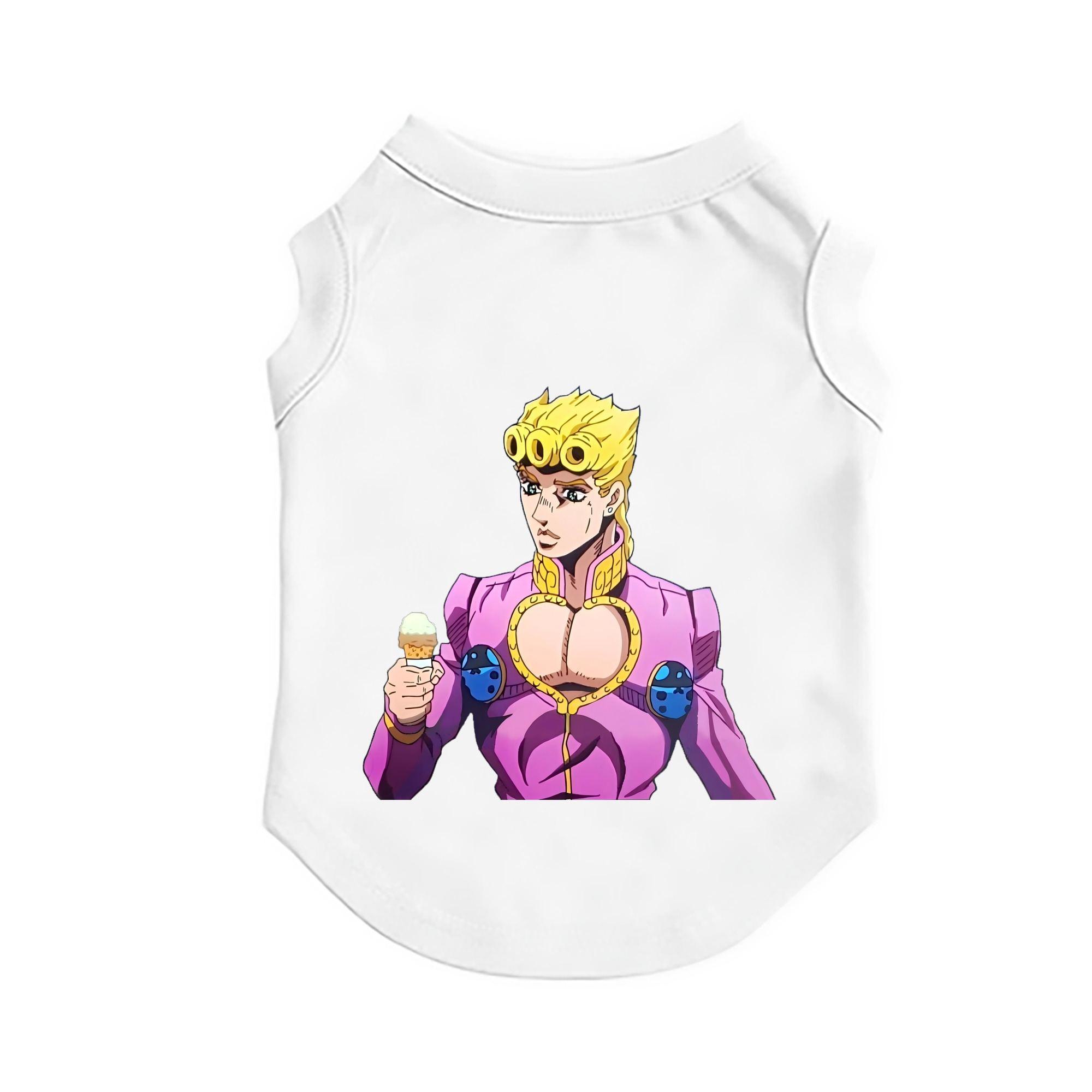 （画像用） ジョジョの奇妙な冒険 ジョルノ?ジョバァーナ JoJo's Bizarre Adventure Giorno Giovanna ペット用ベスト