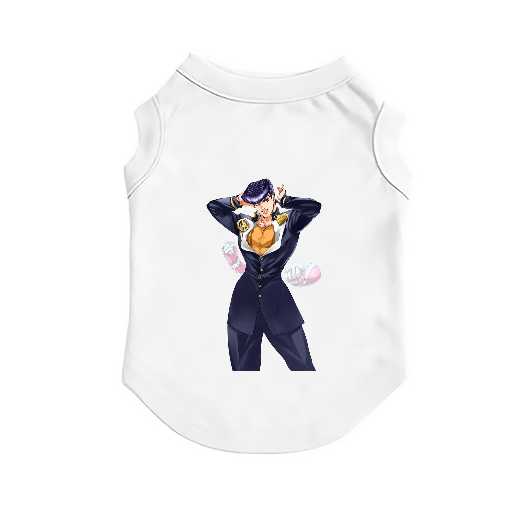 （画像用） ジョジョの奇妙な冒険 ひがしかた じょうすけ JoJo's Bizarre Adventure Higashikata Josuke ペット用ベスト