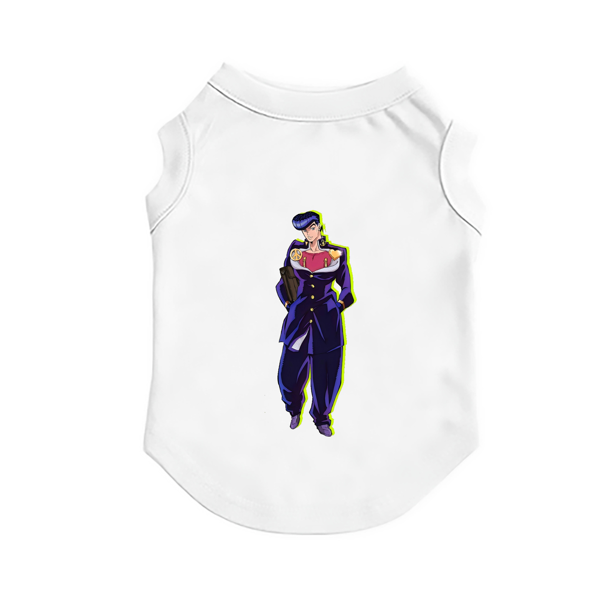 （画像用） ジョジョの奇妙な冒険 ひがしかた じょうすけ JoJo's Bizarre Adventure Higashikata Josuke ペット用ベスト