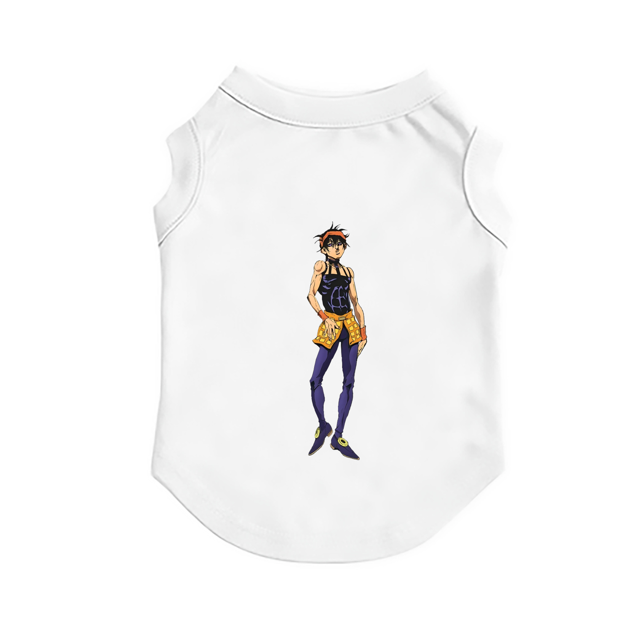 （画像用） ジョジョの奇妙な冒険 ナランチャ?ギルガ JoJo's Bizarre Adventure Narancia Ghirga ペット用ベスト
