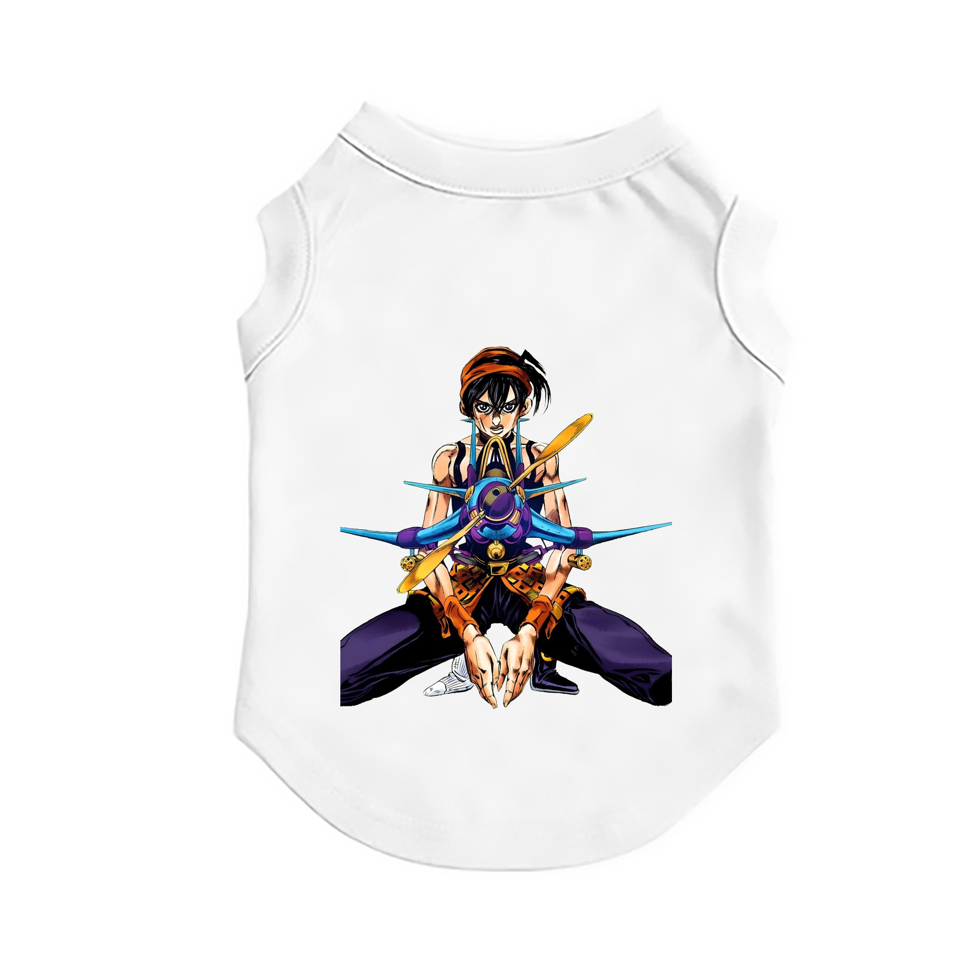 （画像用） ジョジョの奇妙な冒険 ナランチャ?ギルガ JoJo's Bizarre Adventure Narancia Ghirga ペット用ベスト