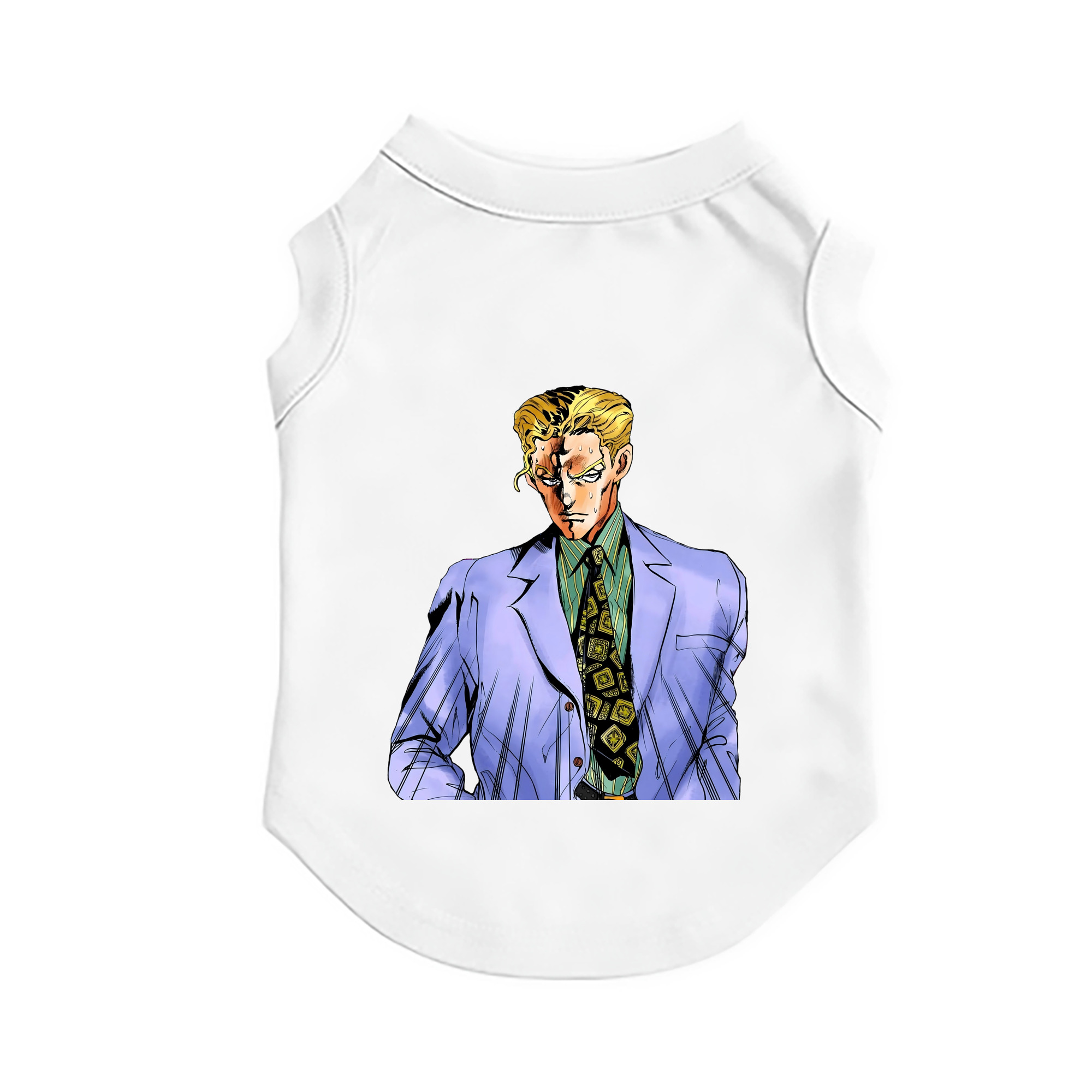 （画像用） ジョジョの奇妙な冒険 きら よしかげ JoJo's Bizarre Adventure Kira Yoshikage ペット用ベスト