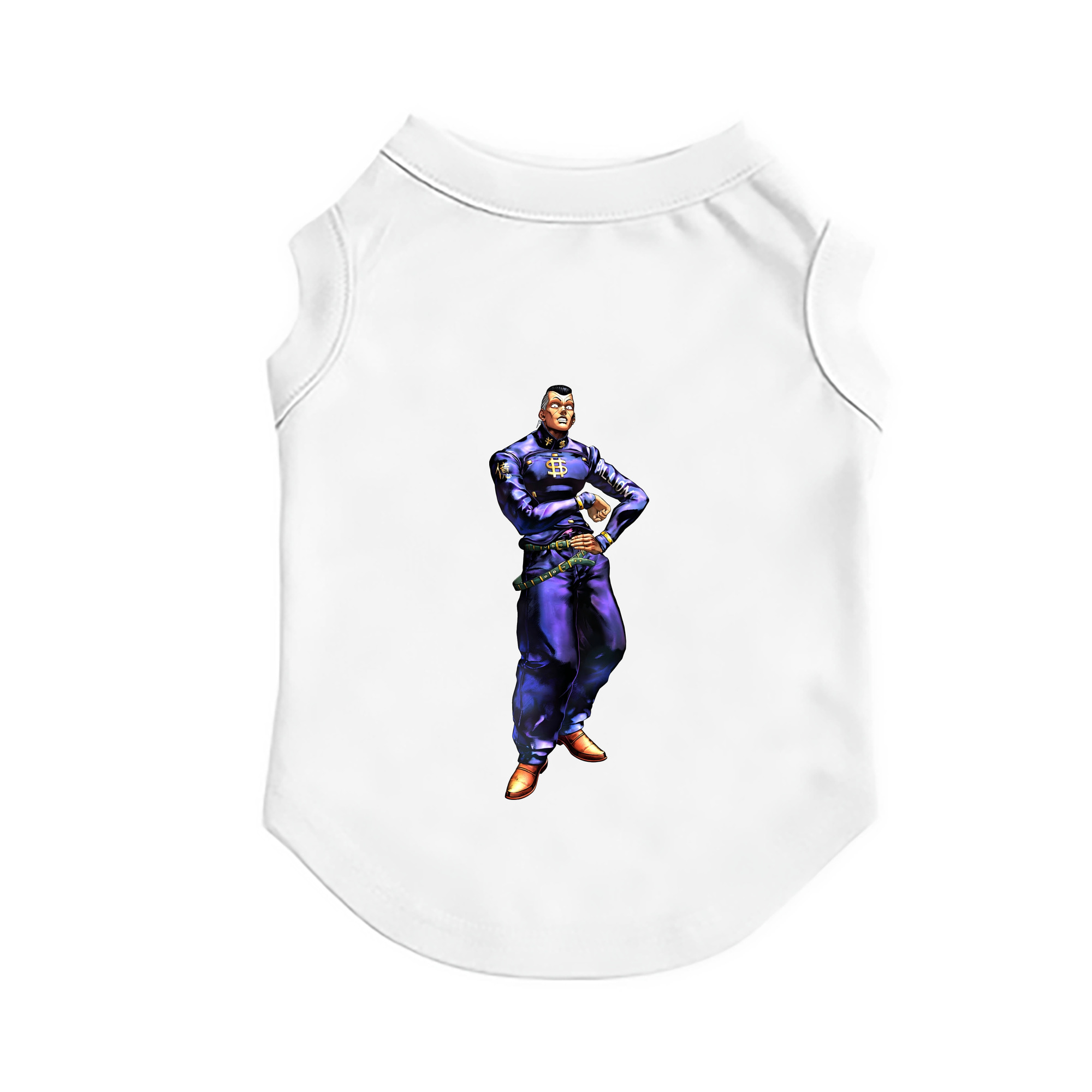 （画像用） ジョジョの奇妙な冒険 虹村億泰 にじむら おくやす JoJo's Bizarre Adventure Nijimura Okuyasu ペット用ベスト