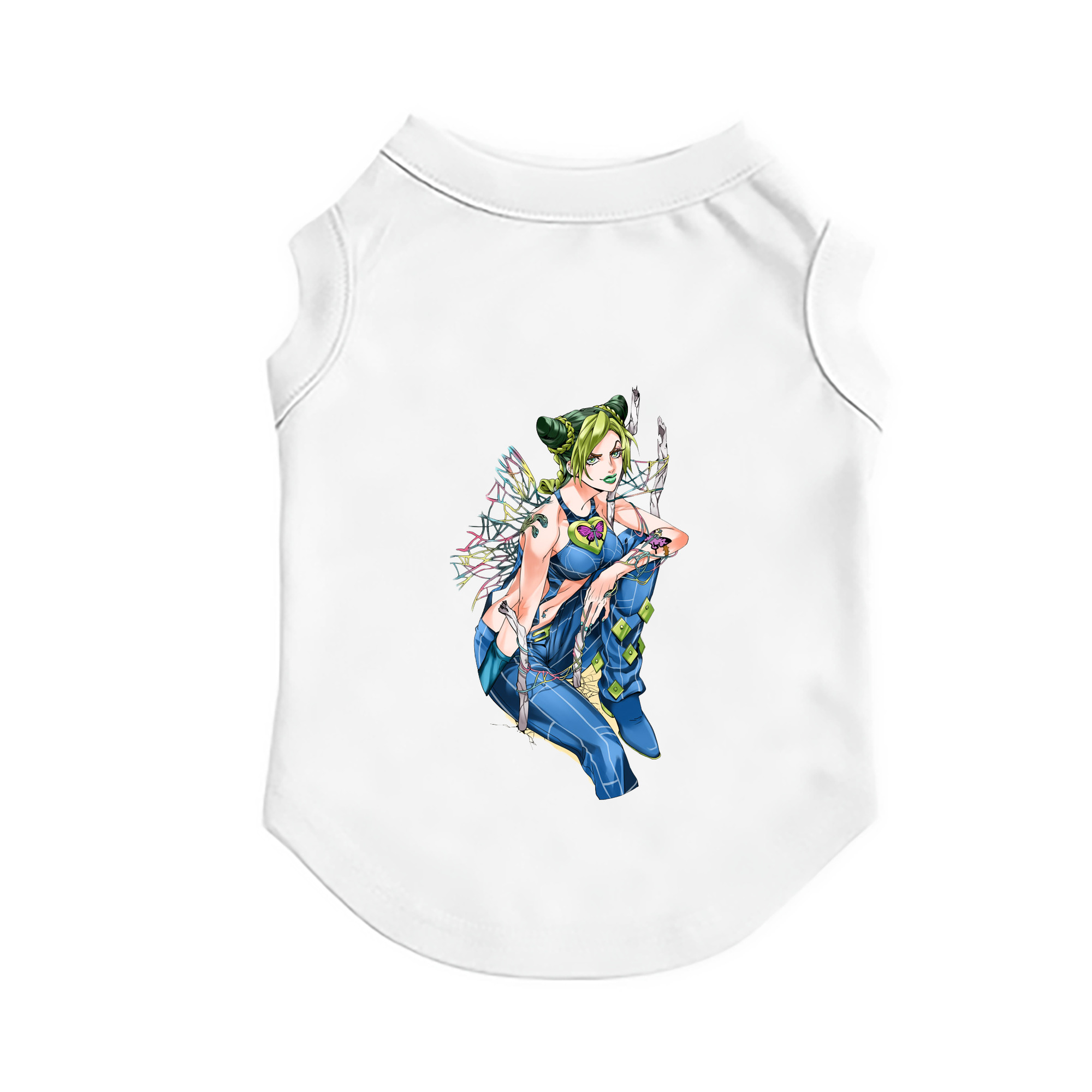 （画像用） "ジョジョの奇妙な冒険 くうじょう ジョリーン JoJo's Bizarre Adventure Jolyne Cujoh " ペット用ベスト