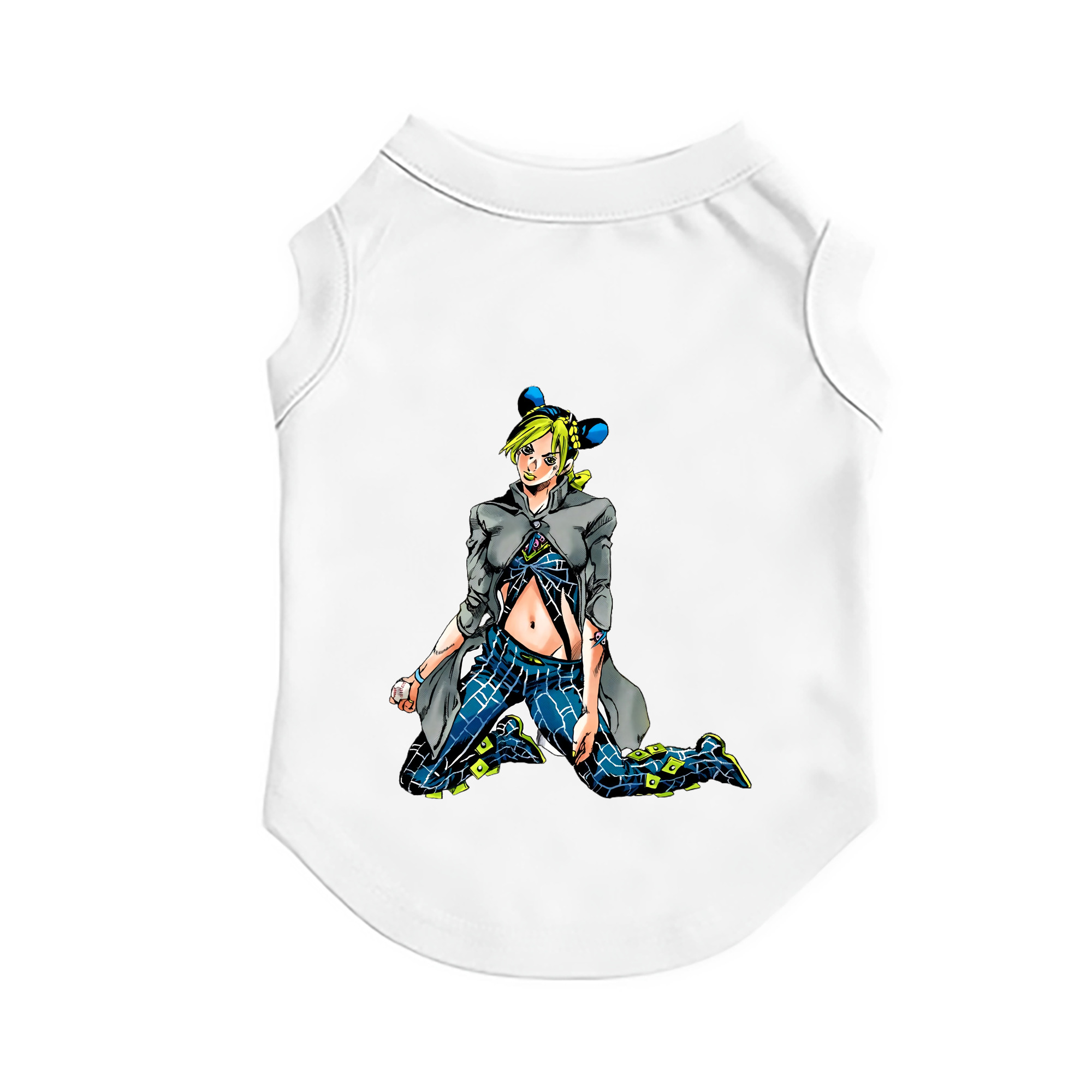 （画像用） "ジョジョの奇妙な冒険 くうじょう ジョリーン JoJo's Bizarre Adventure Jolyne Cujoh " ペット用ベスト