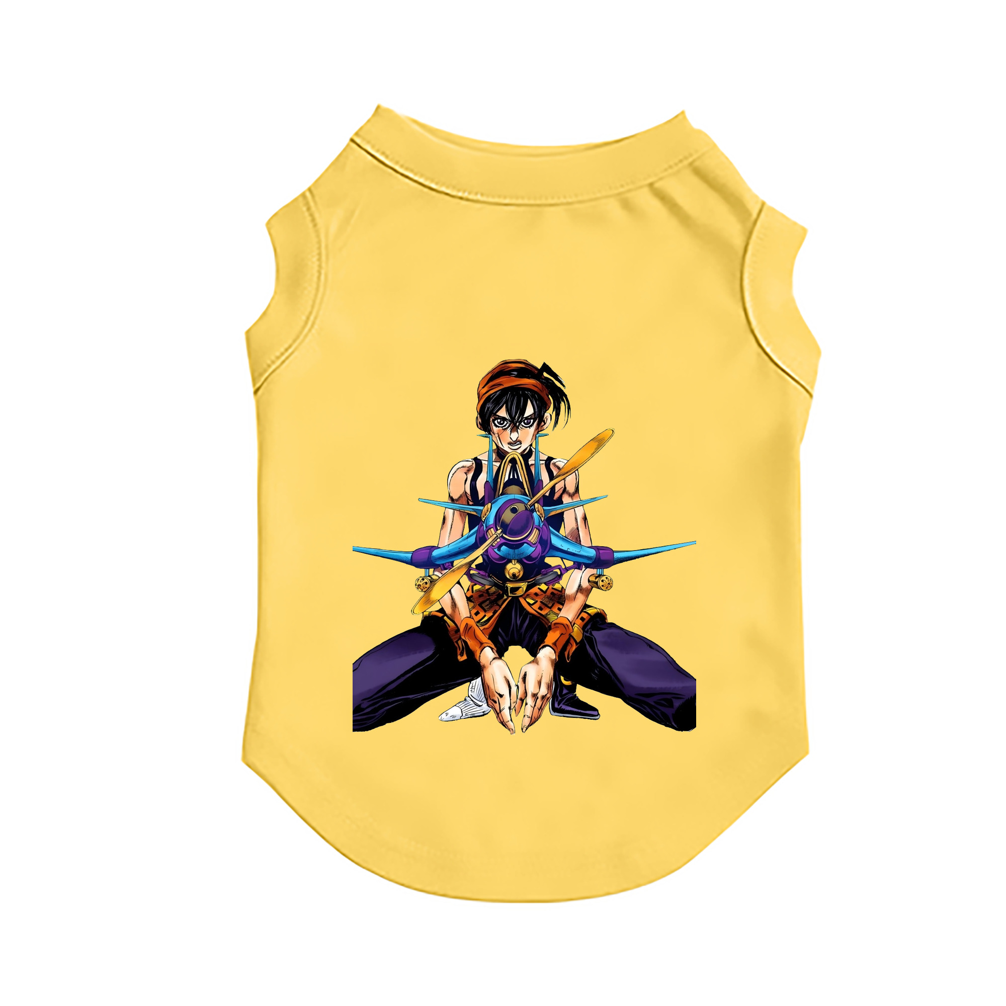 （画像用） ジョジョの奇妙な冒険 ナランチャ?ギルガ JoJo's Bizarre Adventure Narancia Ghirga ペット用ベスト