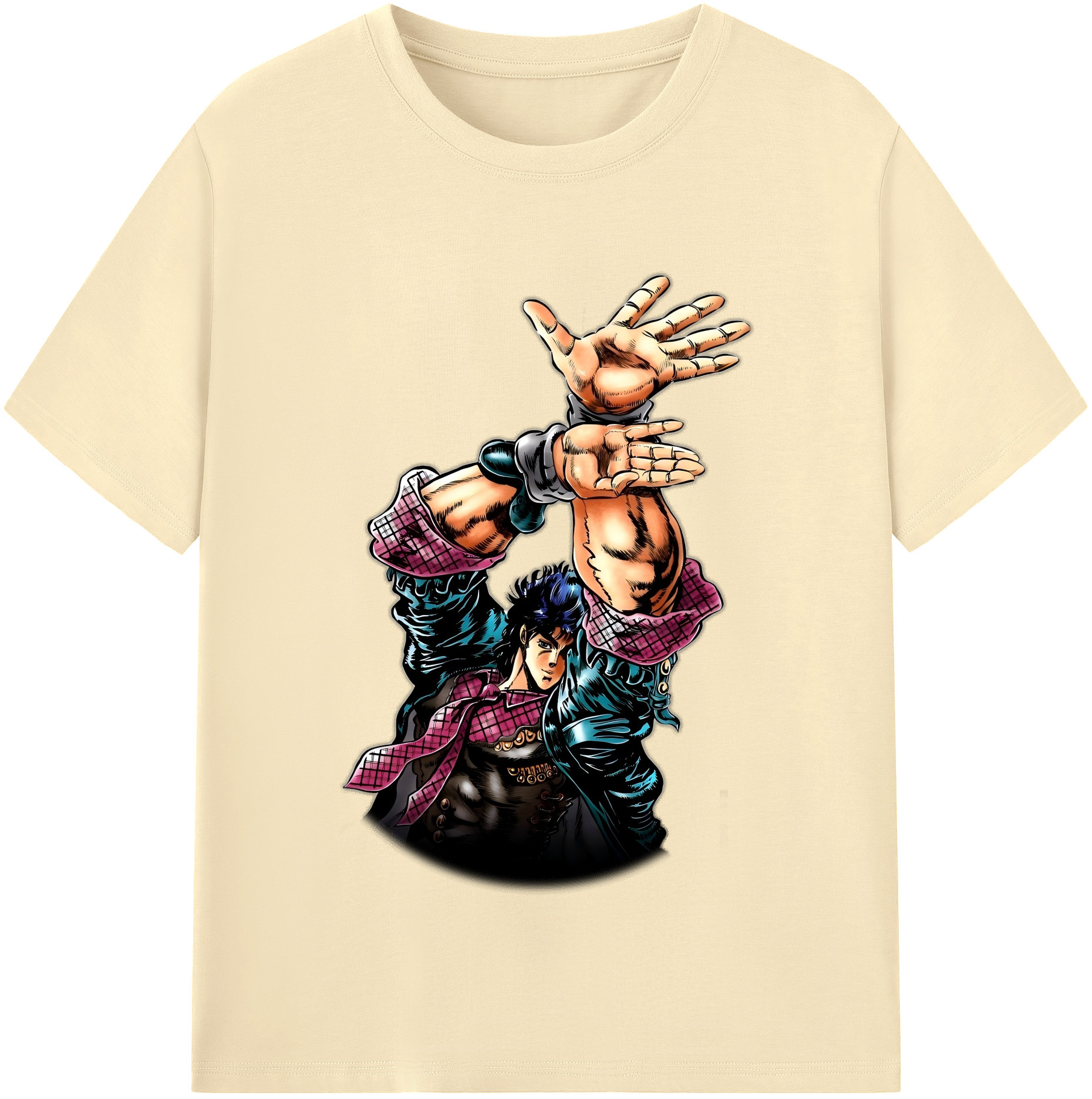 （画像用） ジョジョの奇妙な冒険 /ジョナサン?ジョースター JoJo's Bizarre Adventure Jonathan Joestar 綿100％半袖Tシャツ（フロントプリント）