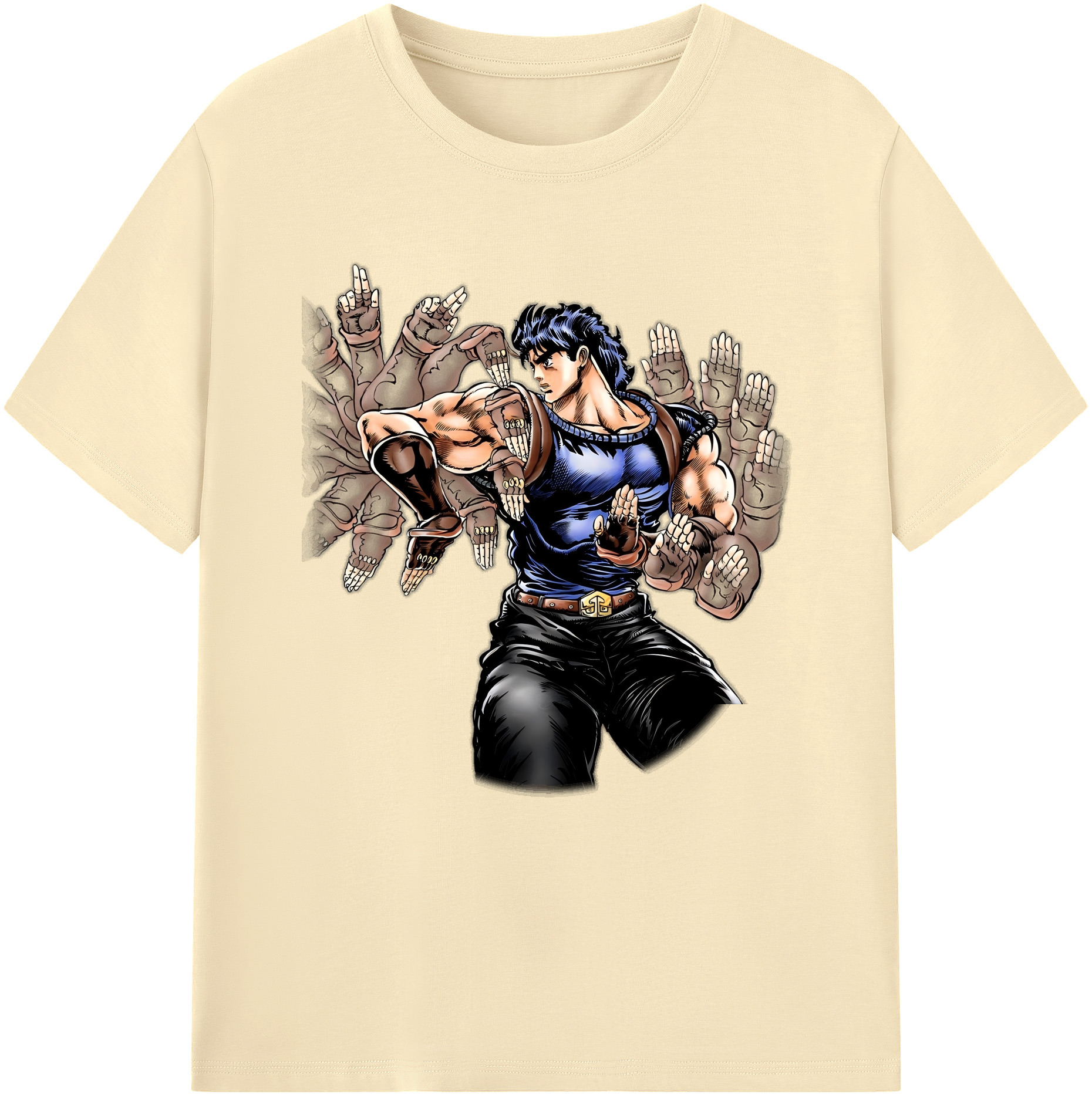 （画像用） ジョジョの奇妙な冒険 /ジョナサン?ジョースター JoJo's Bizarre Adventure Jonathan Joestar 綿100％半袖Tシャツ（フロントプリント）